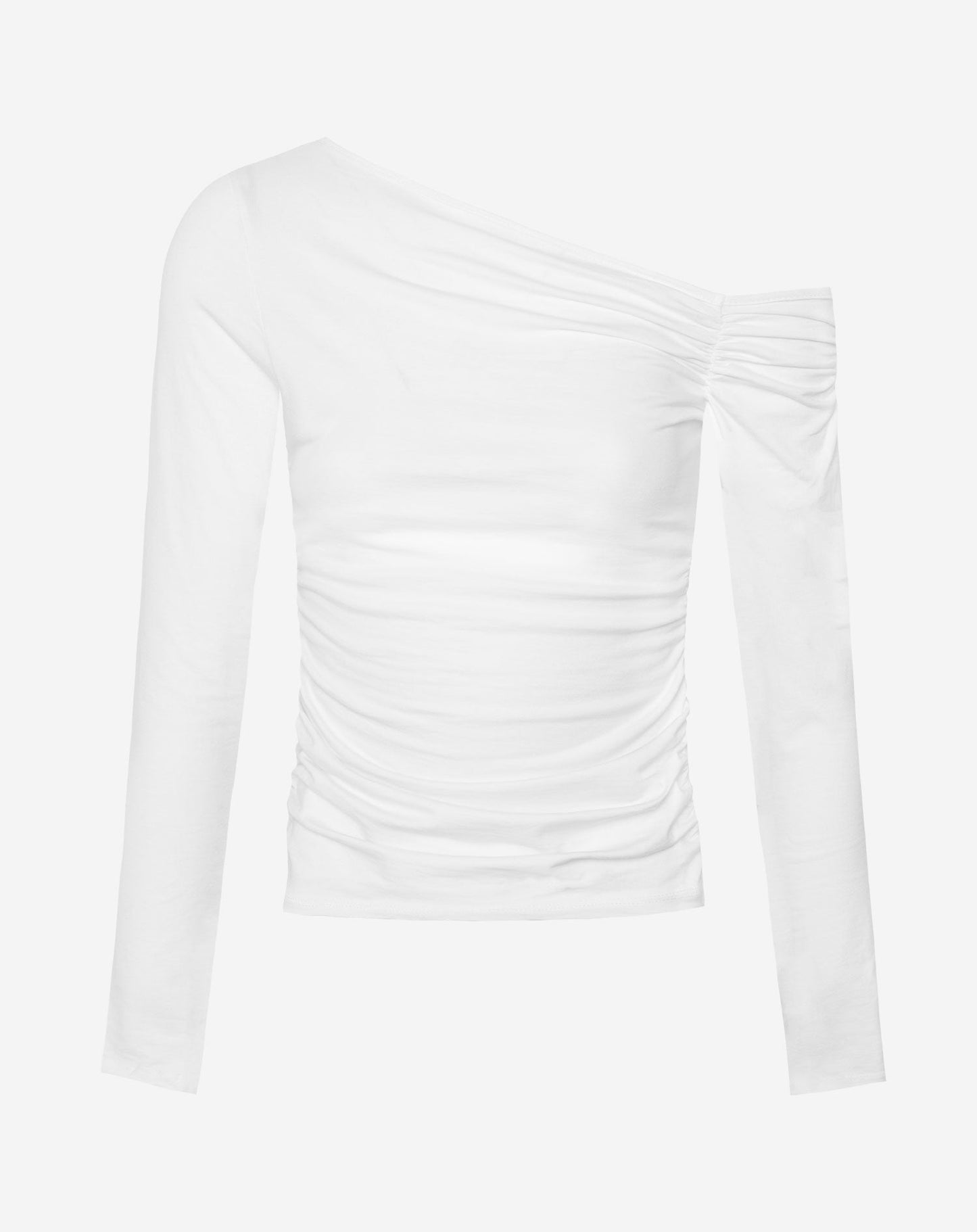 TAMAR OFF SHOULDER RUCHED TOP WIT
