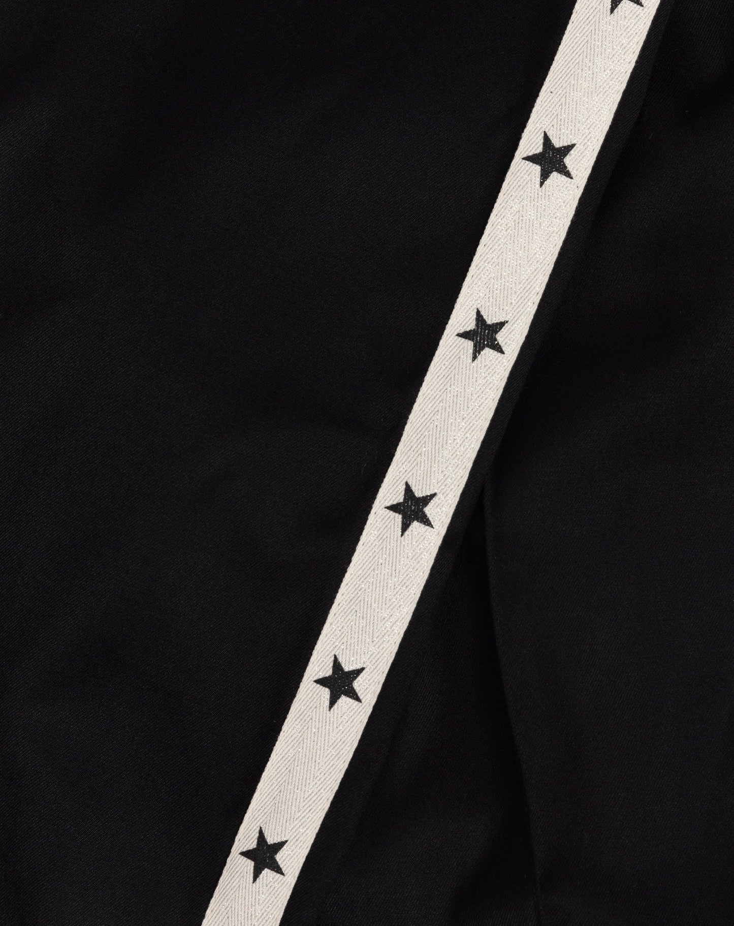 PINTUCK TAPE STRAIGHT LEG PANTALON ZWART