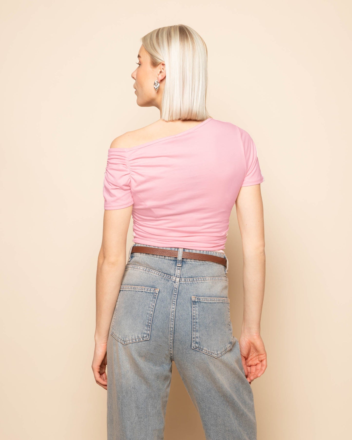 TAMAR OFF SHOULDER SHORT SLEEVE TOP LICHTROZE