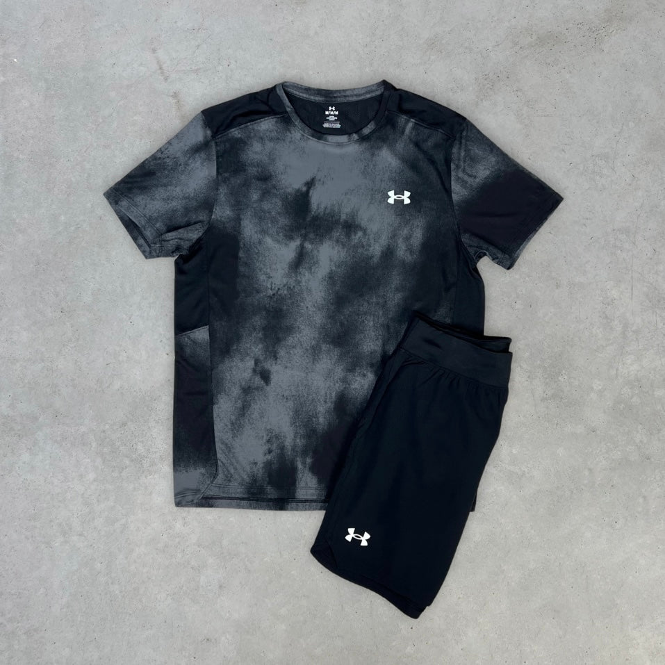 Under Armour Shorts Set Schwarz Reflektierend
