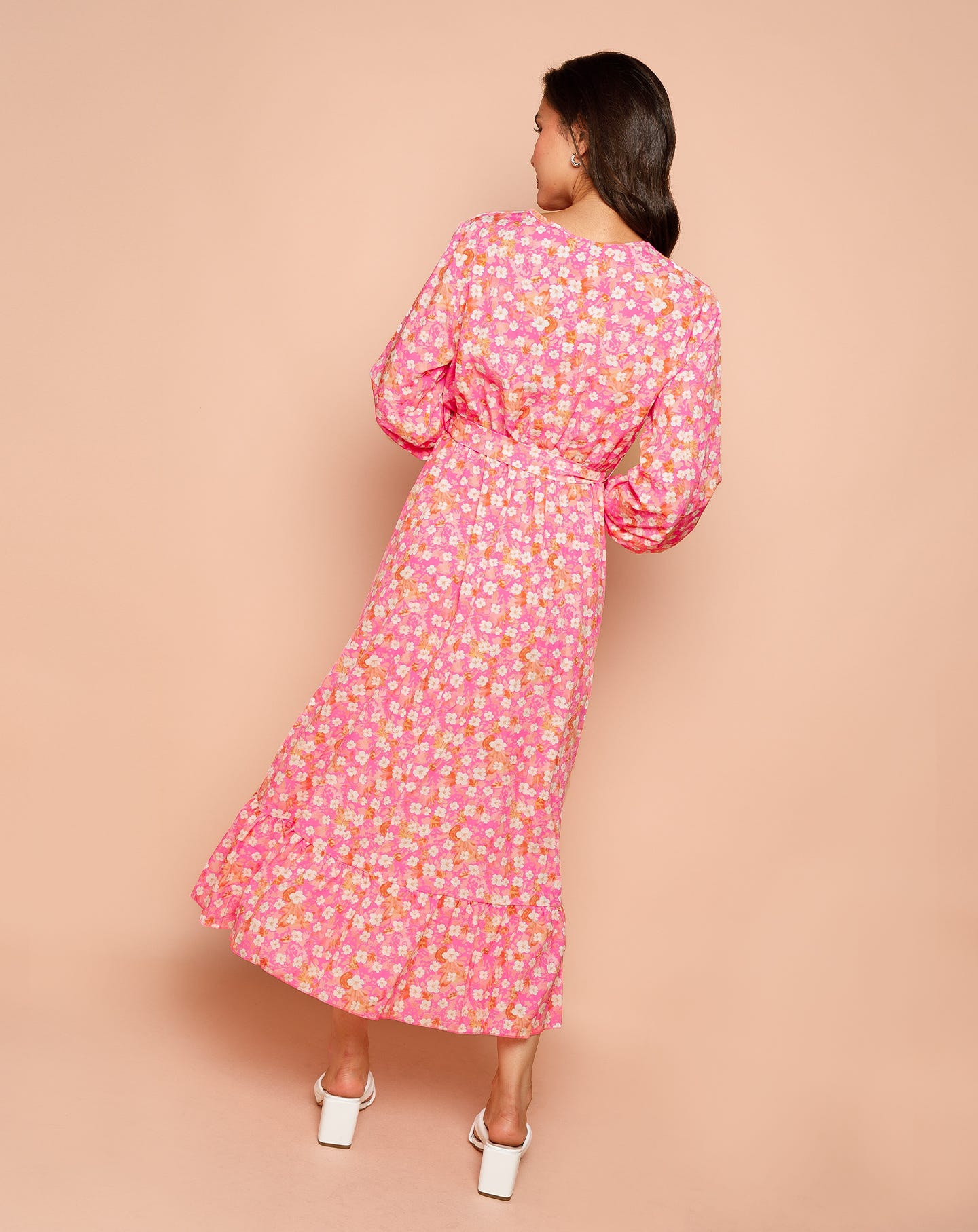 OLIVIA FLOWER DRESS ROZE