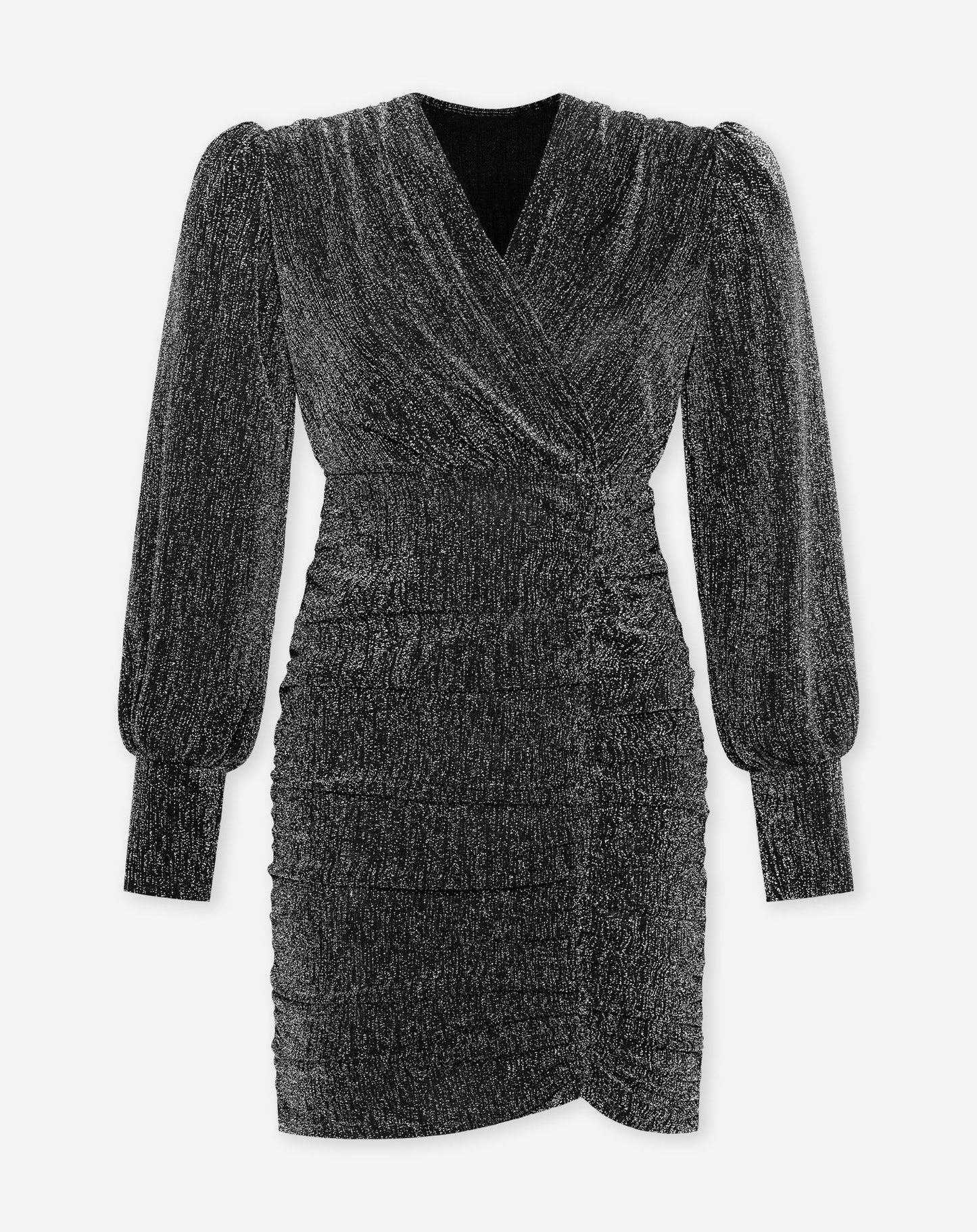 MAE GLITTER DRESS ZILVER