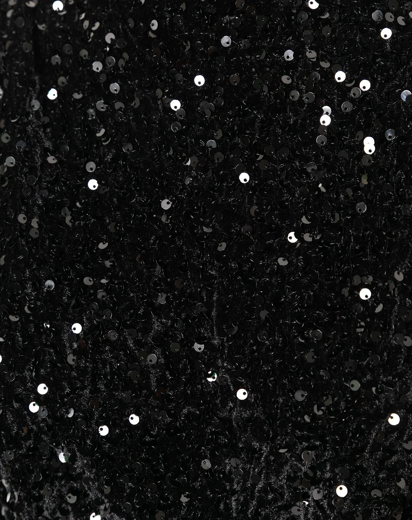 VELVET SEQUIN SKORT ZWART