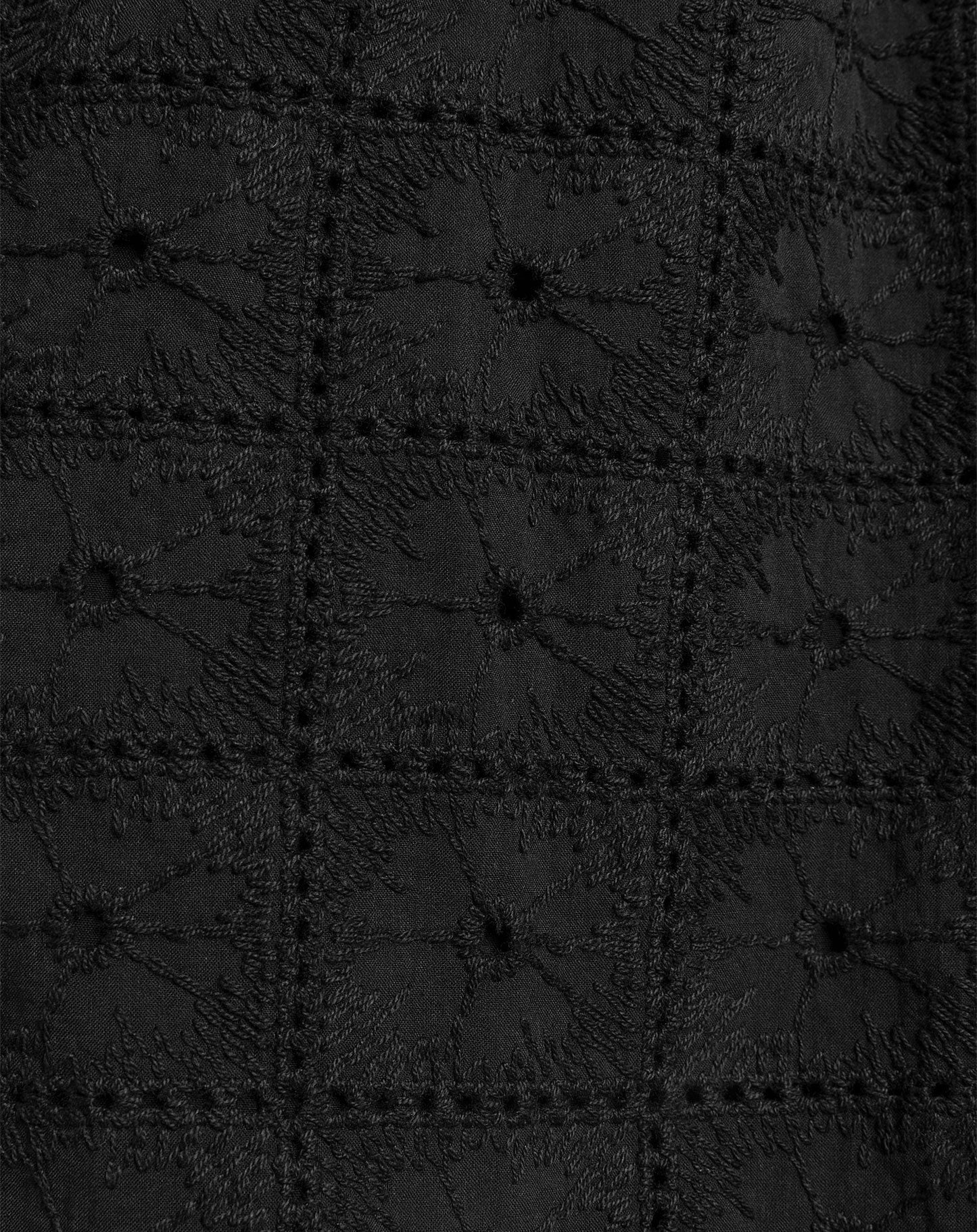 LOREEN BRODERIE CAMI ZWART