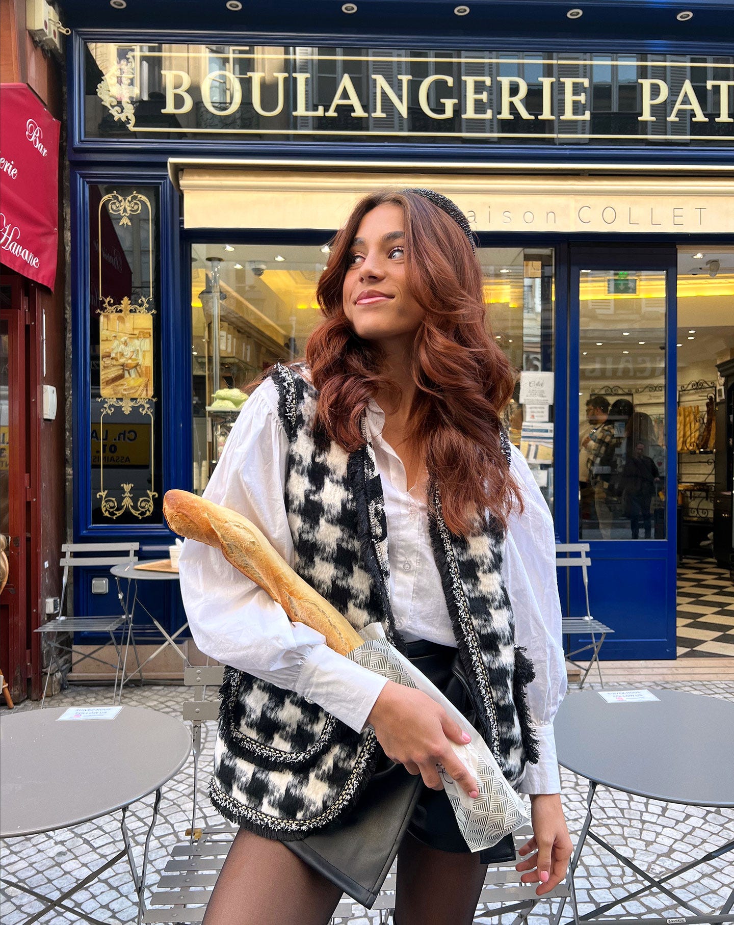 PIED DE POULE GILET
