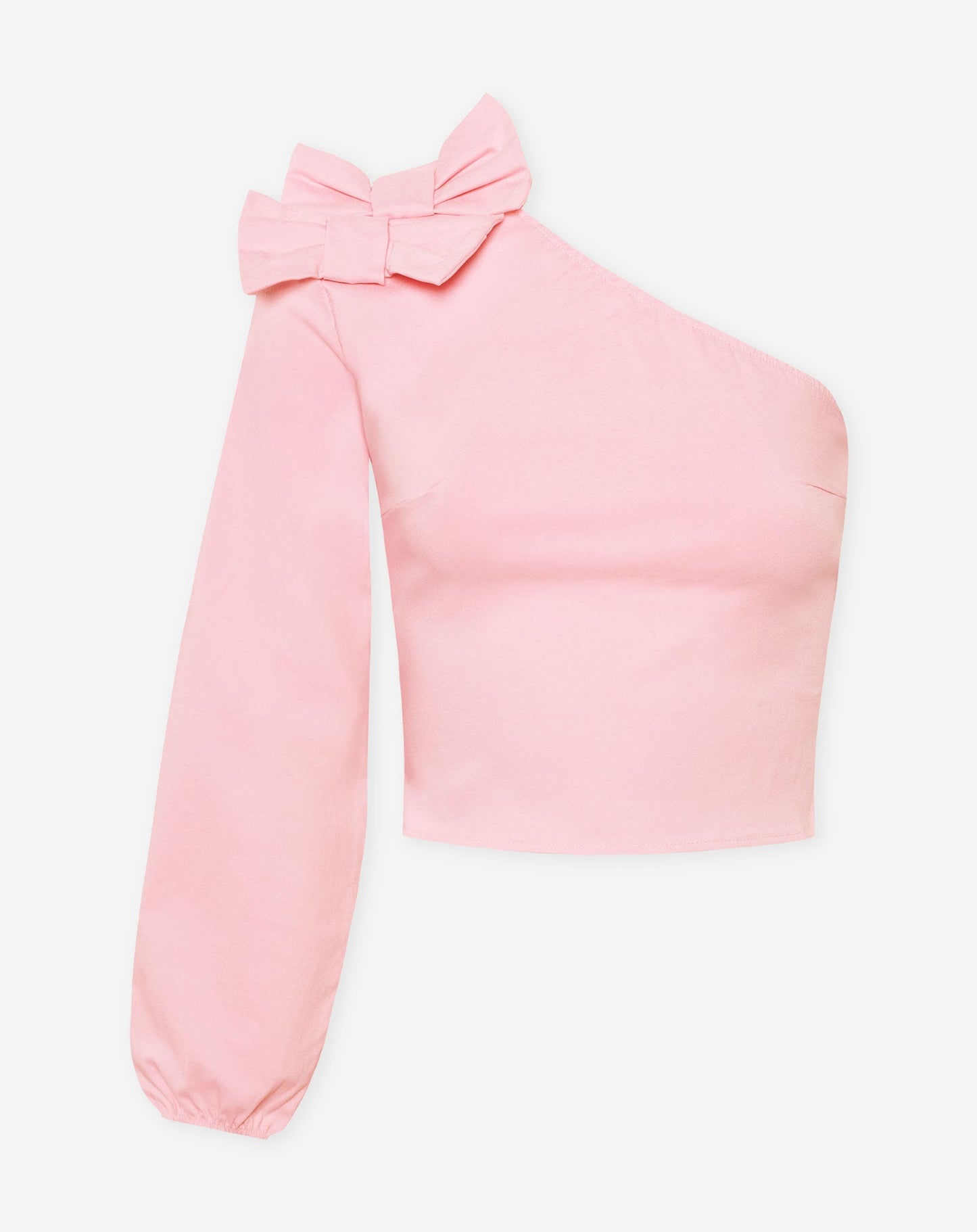 ONE SLEEVE BOWS TOP LICHTROZE