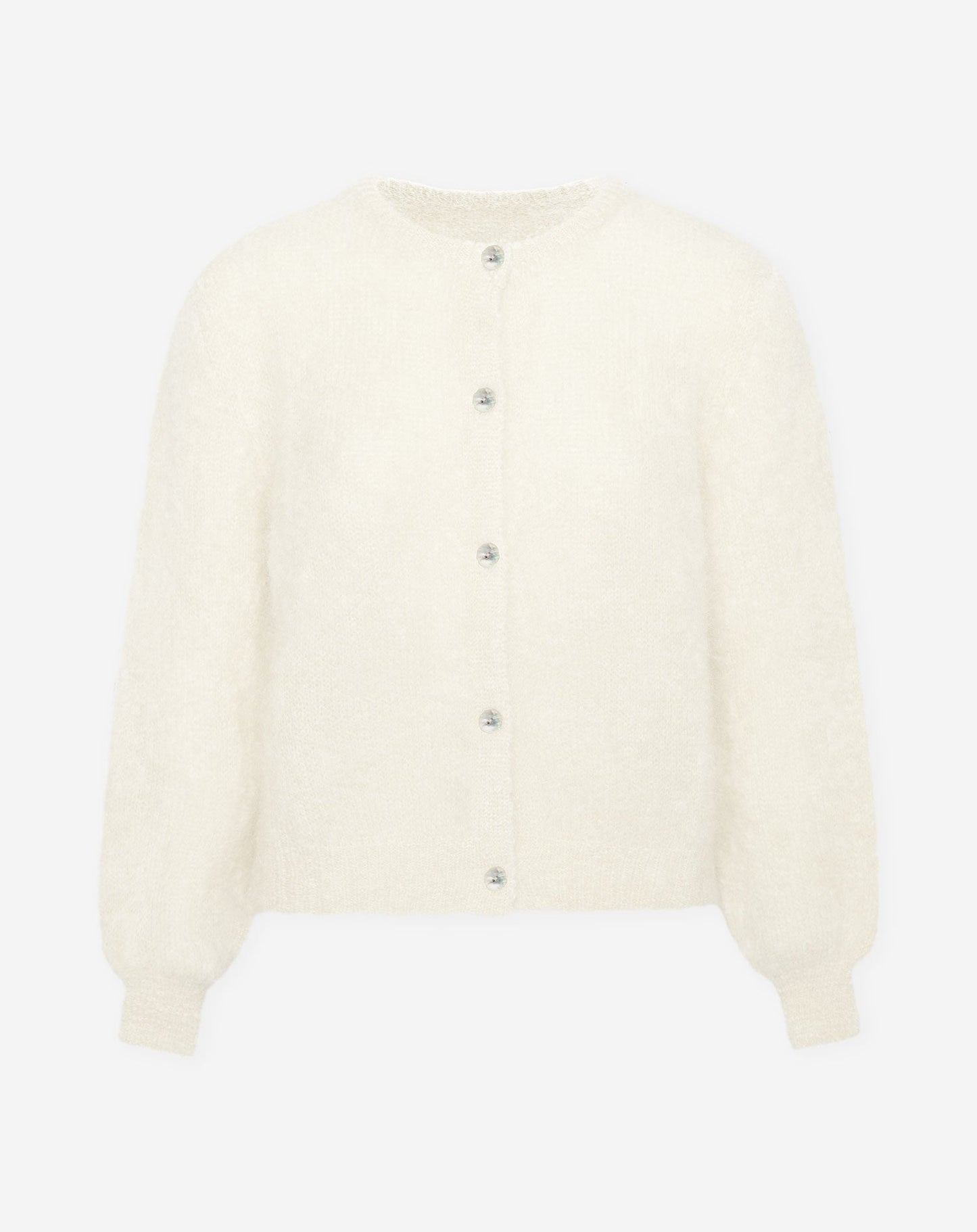MOHAIR CARDIGAN CRÈME