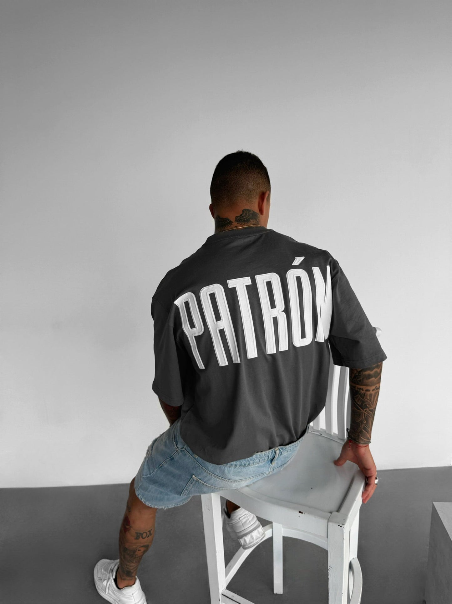 Oversize Patron T-Shirt - Anthrazit