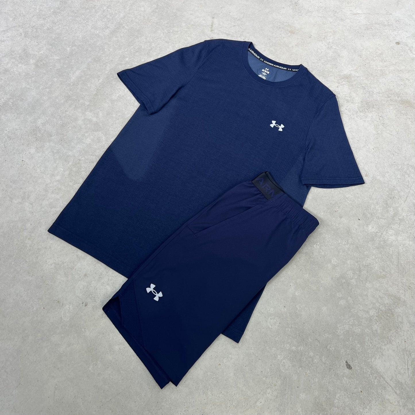 Under Armour Seamless Shorts Set Marineblau