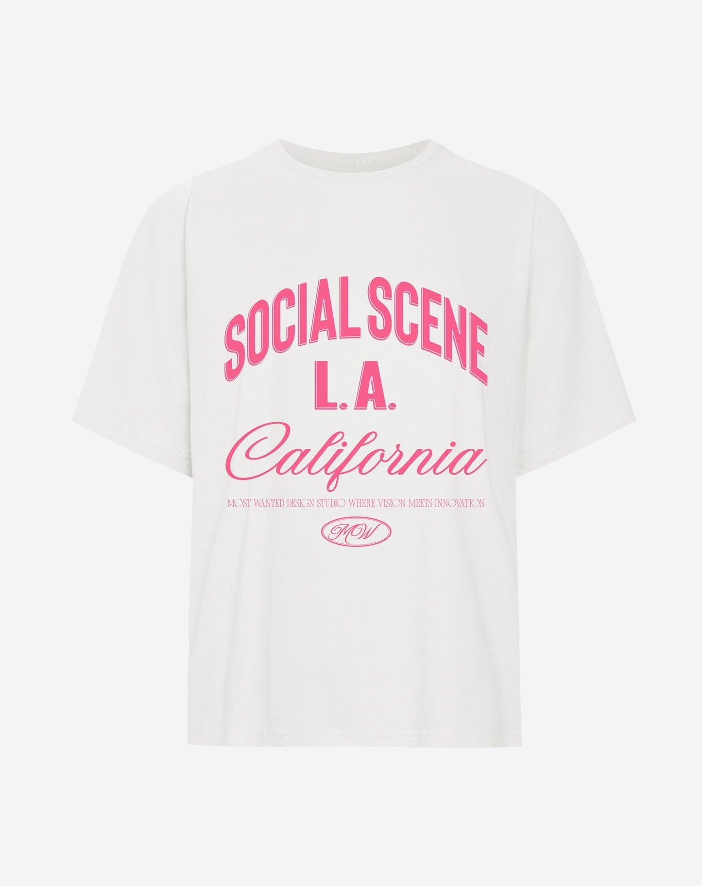 SOCIAL SCENE CALIFORNIA OVERSIZED TEE CRÈME