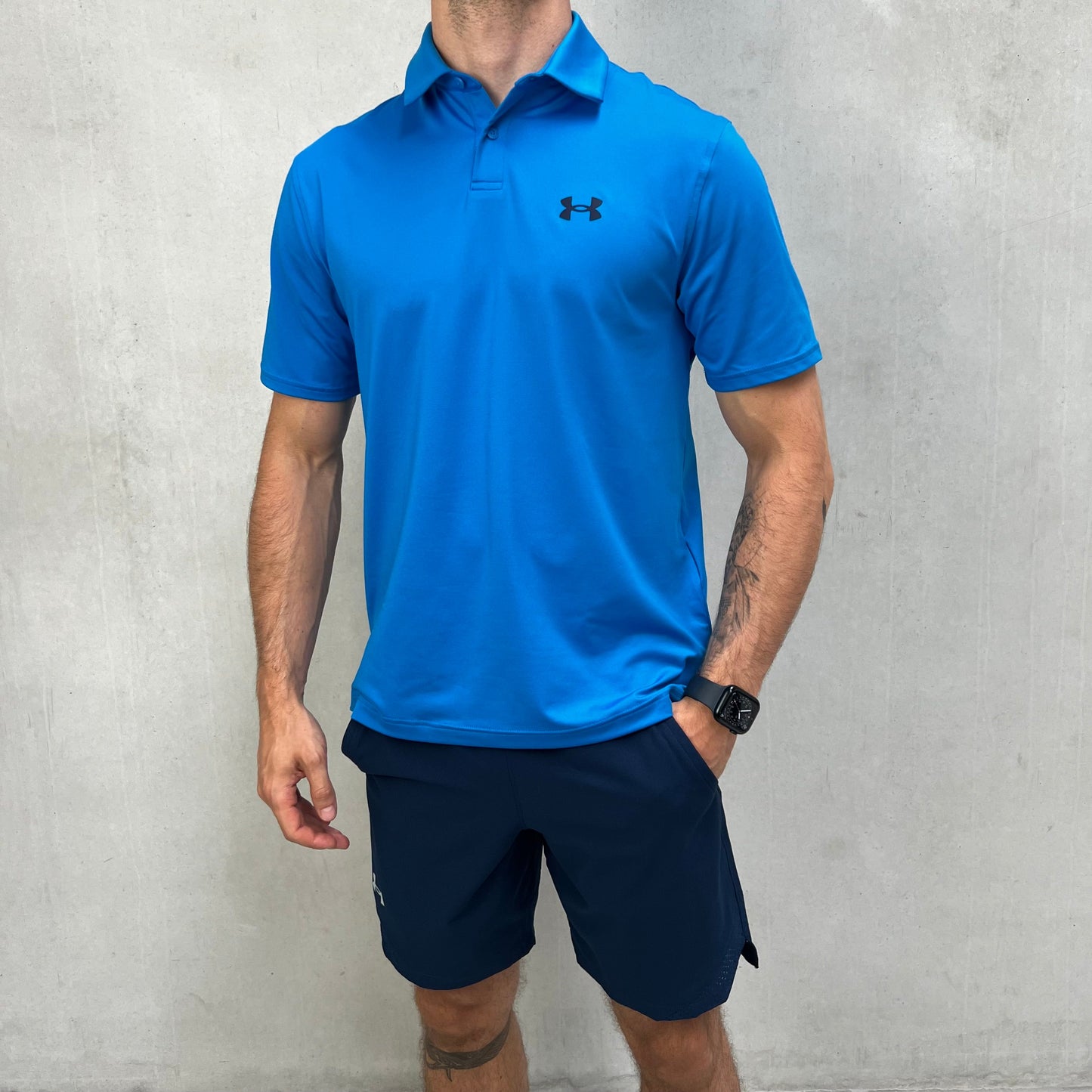 Under Armour Kurzes Polo-Set Blau