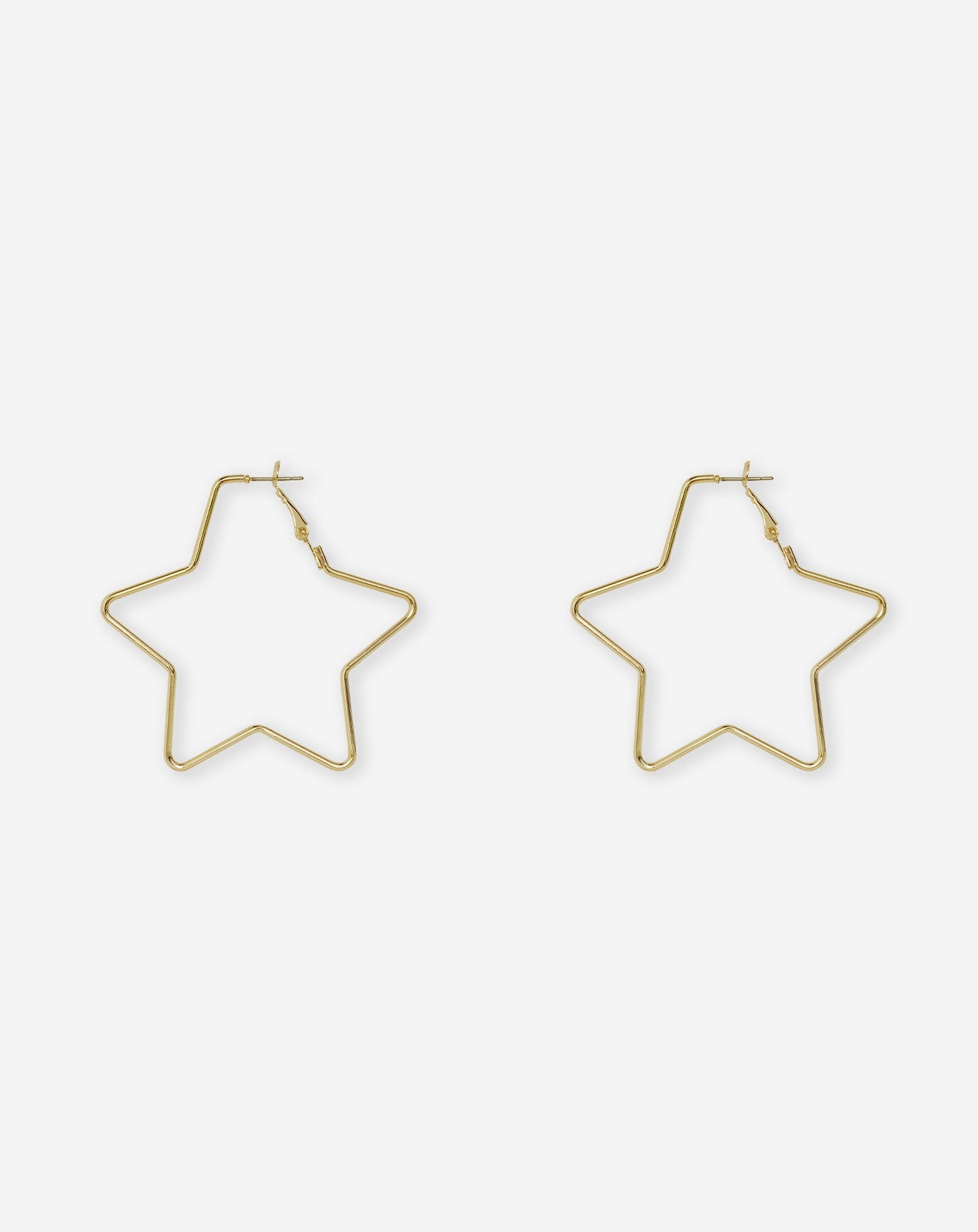 BIG HOOP STAR EARRINGS