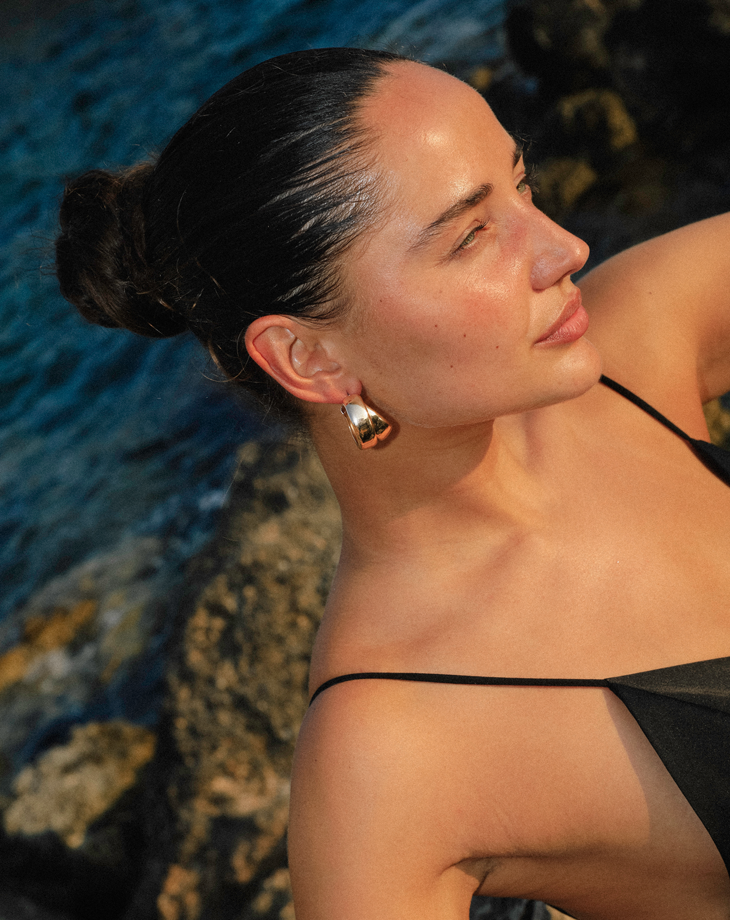 BIG DOUBLE HOOP EARRINGS