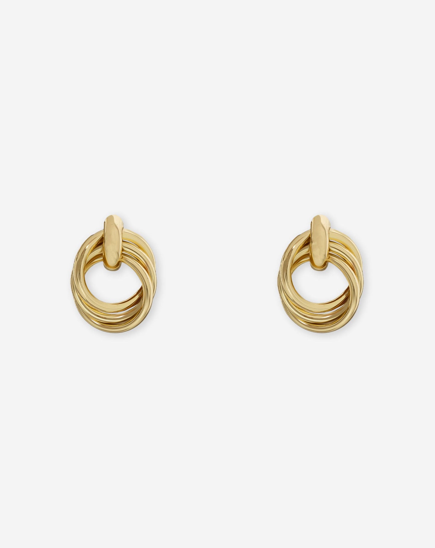 DOUBLE LAYER HOOP EARRINGS