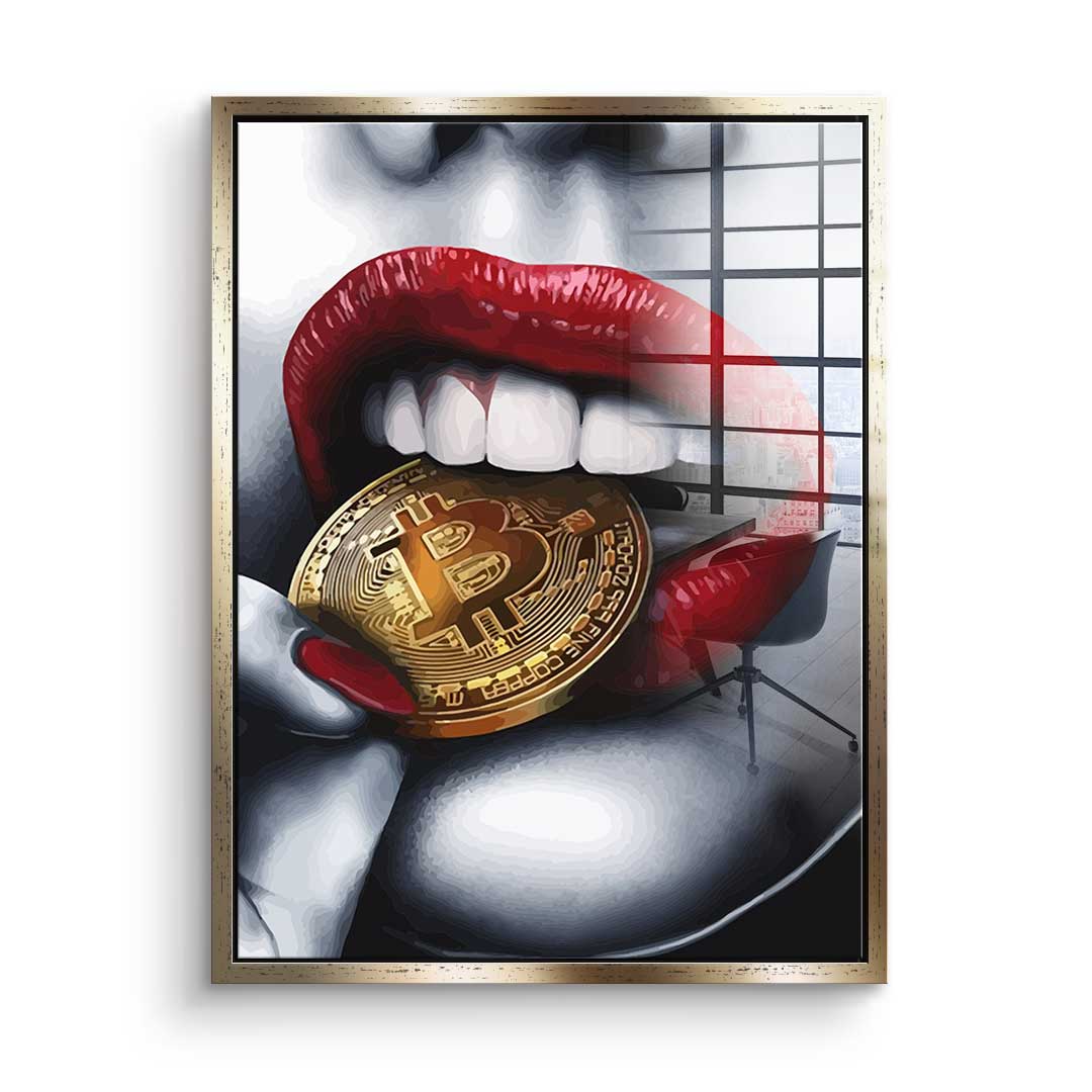Bitcoin girl - acrylic glass
