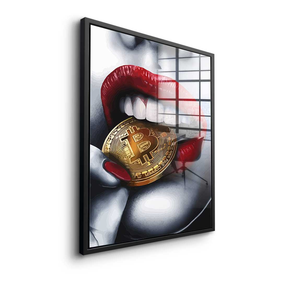 Bitcoin girl - acrylic glass