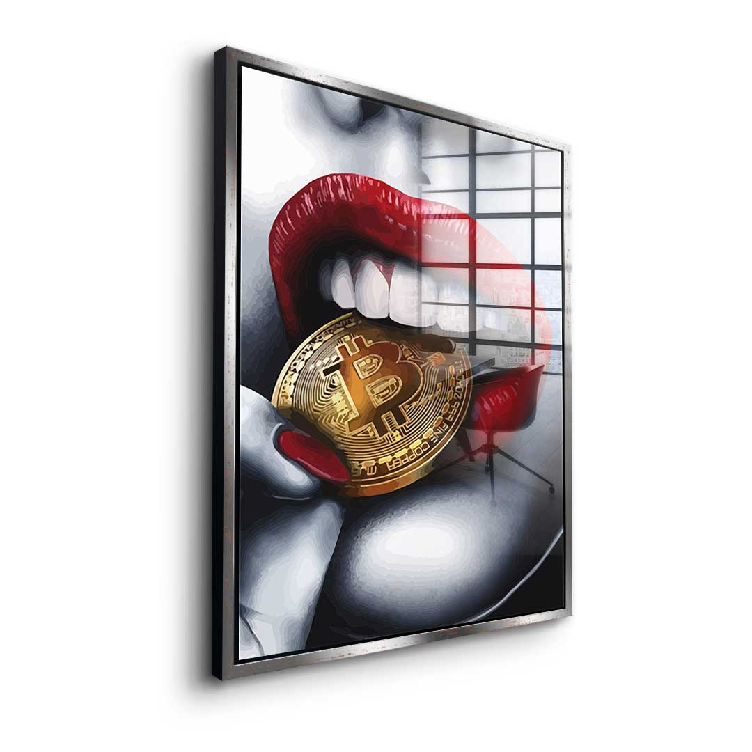 Bitcoin girl - acrylic glass