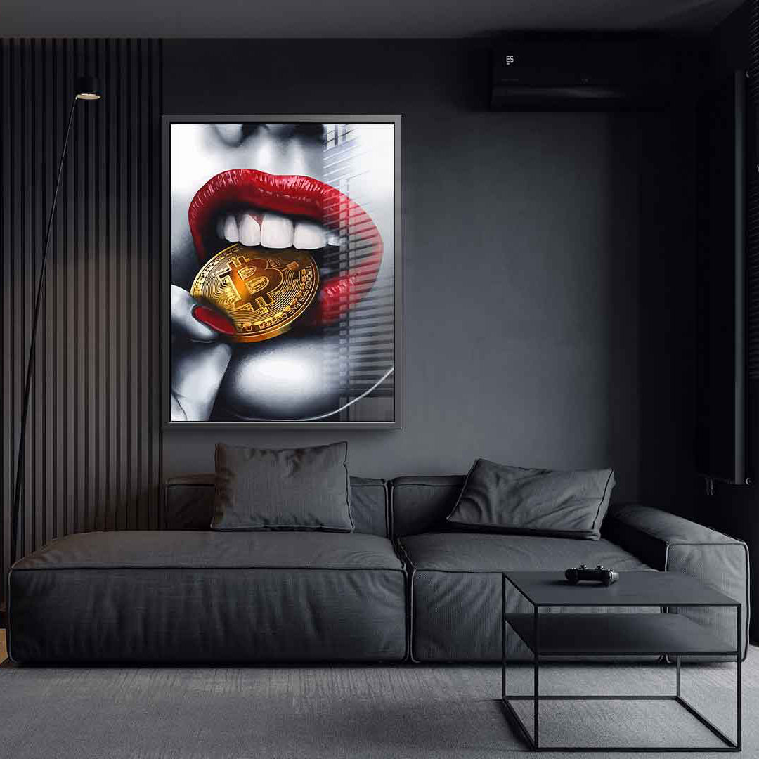 Bitcoin girl - acrylic glass
