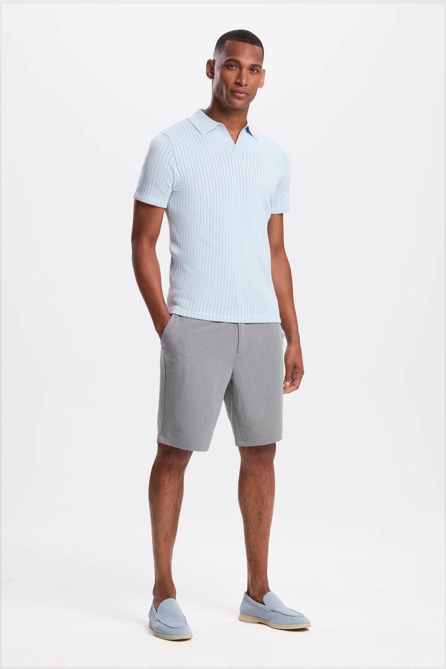 DAS ALONSO KURZARM-POLOSHIRT