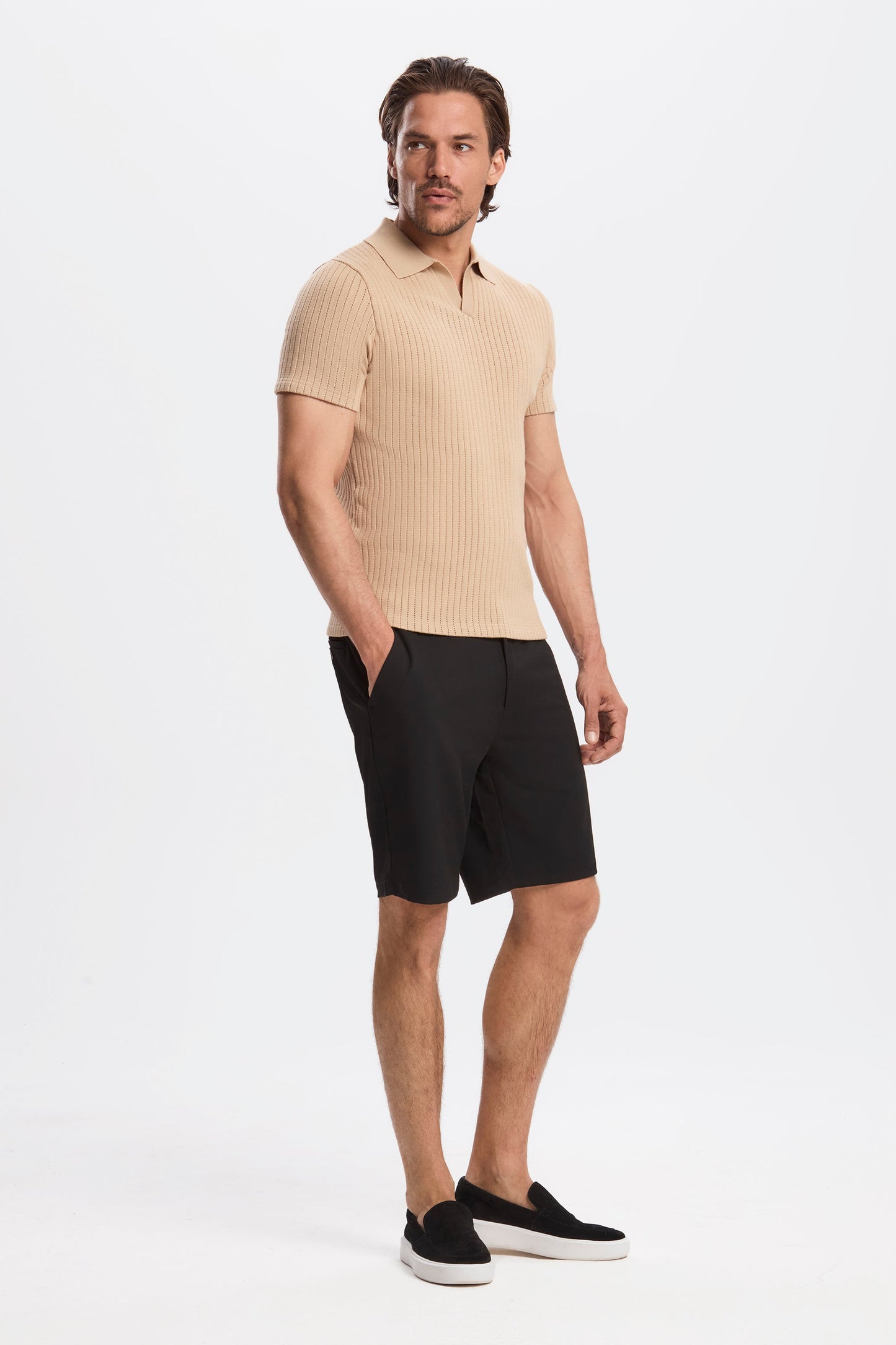 DAS ALONSO KURZARM-POLOSHIRT