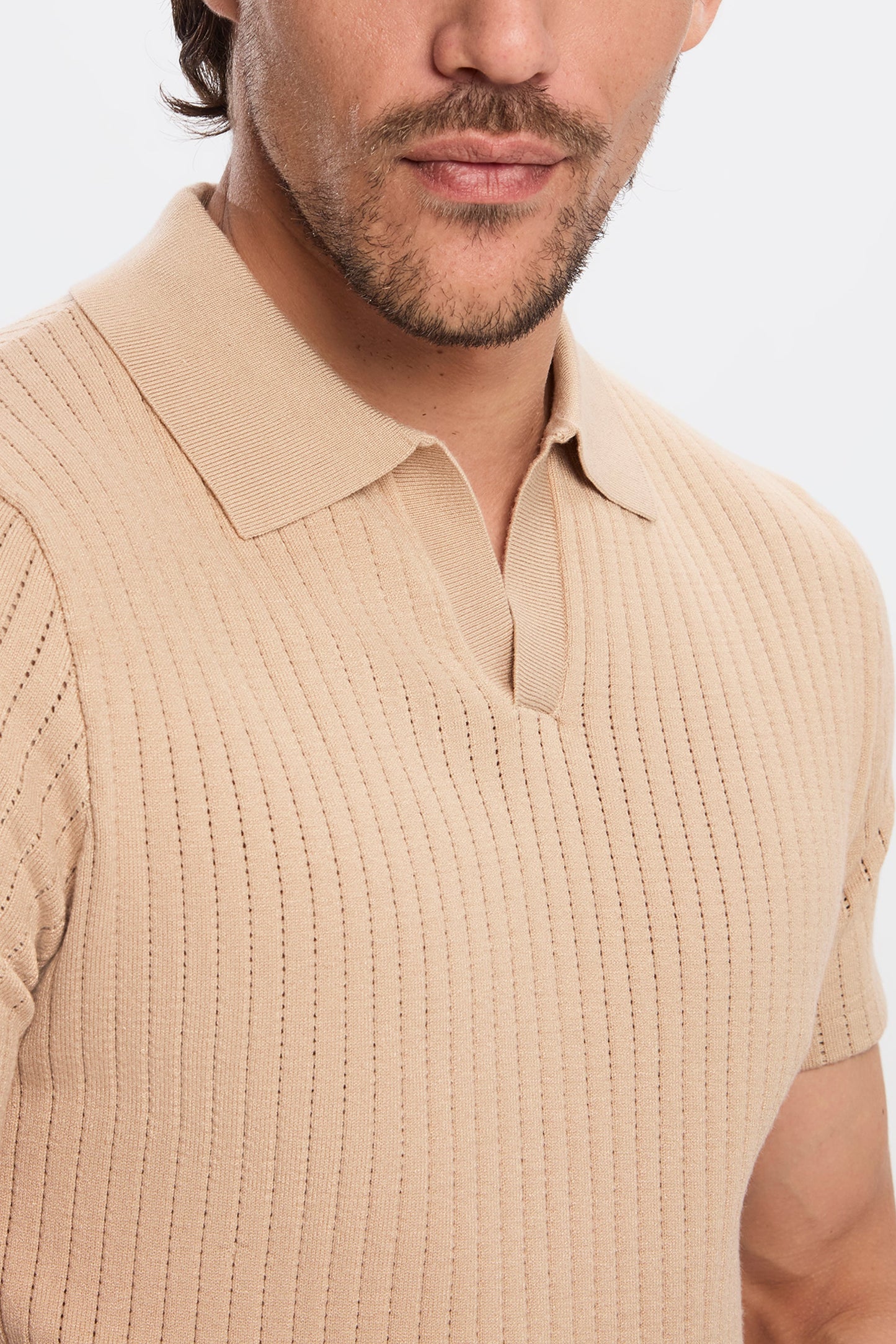 DAS ALONSO KURZARM-POLOSHIRT
