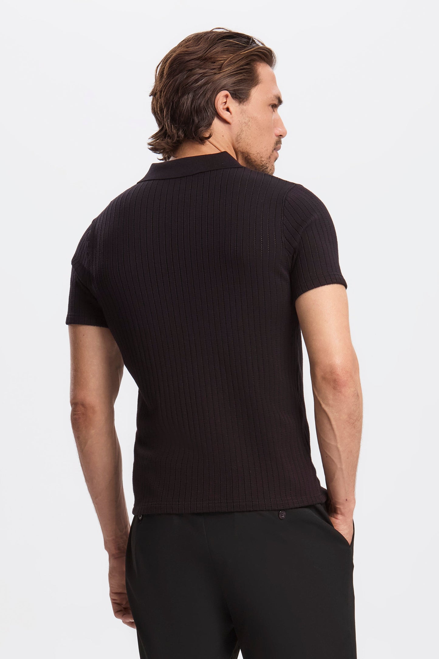 DAS ALONSO KURZARM-POLOSHIRT