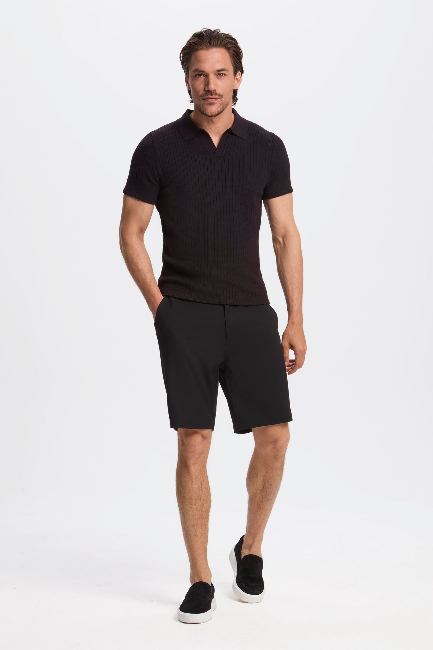 DAS ALONSO KURZARM-POLOSHIRT