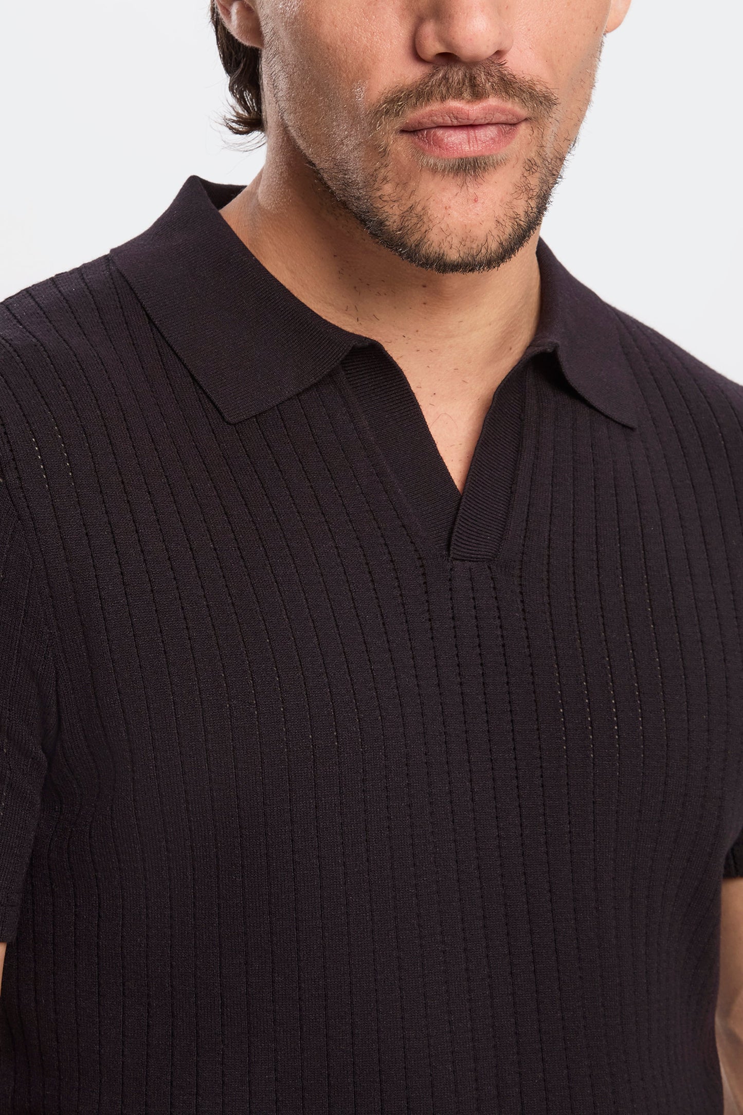 DAS ALONSO KURZARM-POLOSHIRT