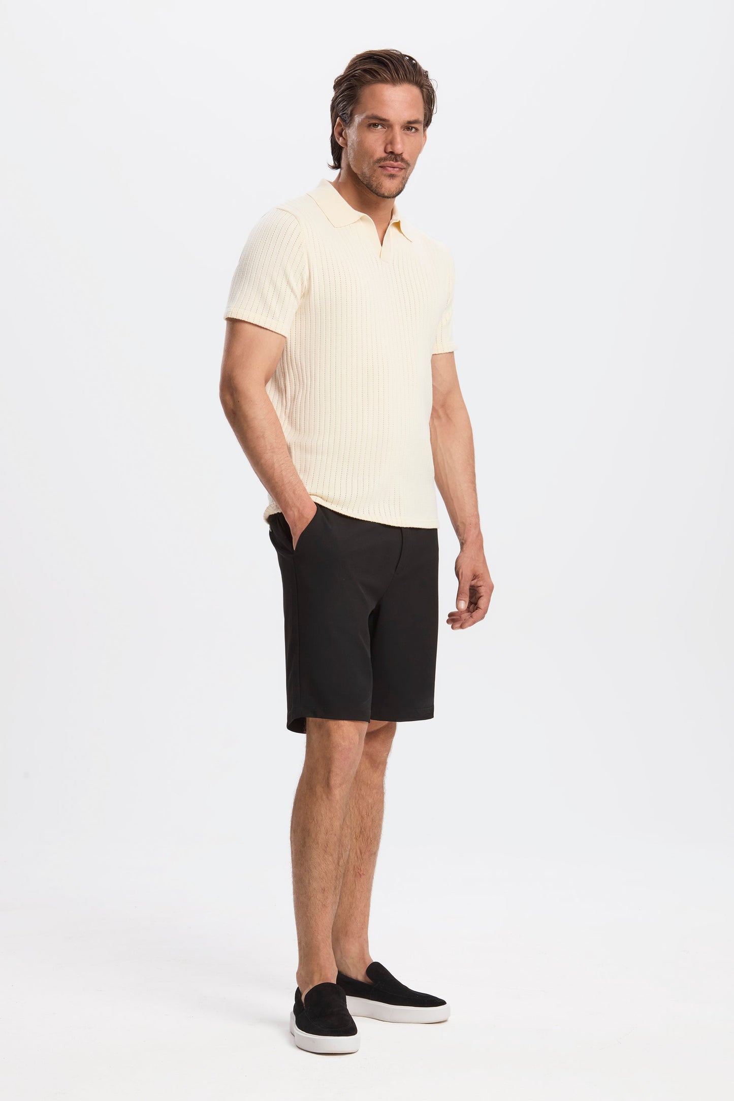 DAS ALONSO KURZARM-POLOSHIRT