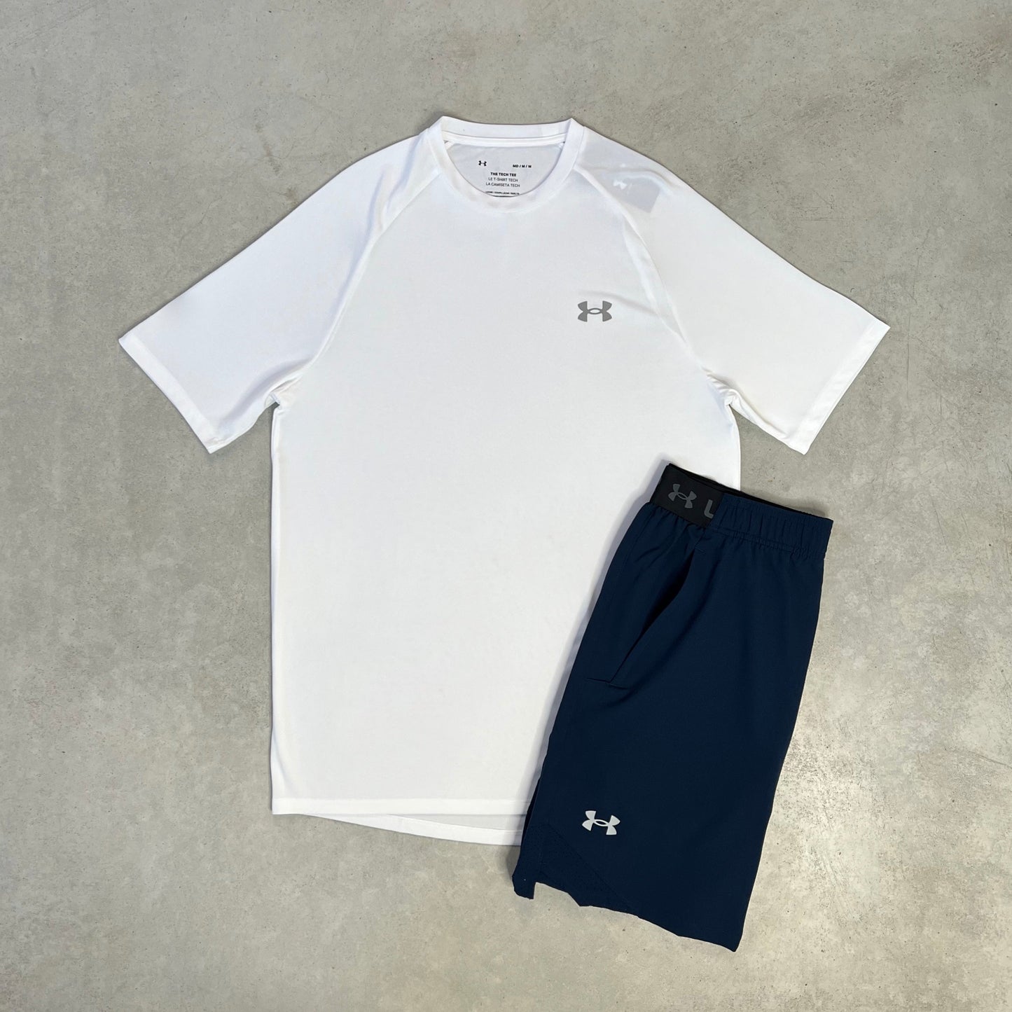 Under Armour Shorts Set Weiß Marine