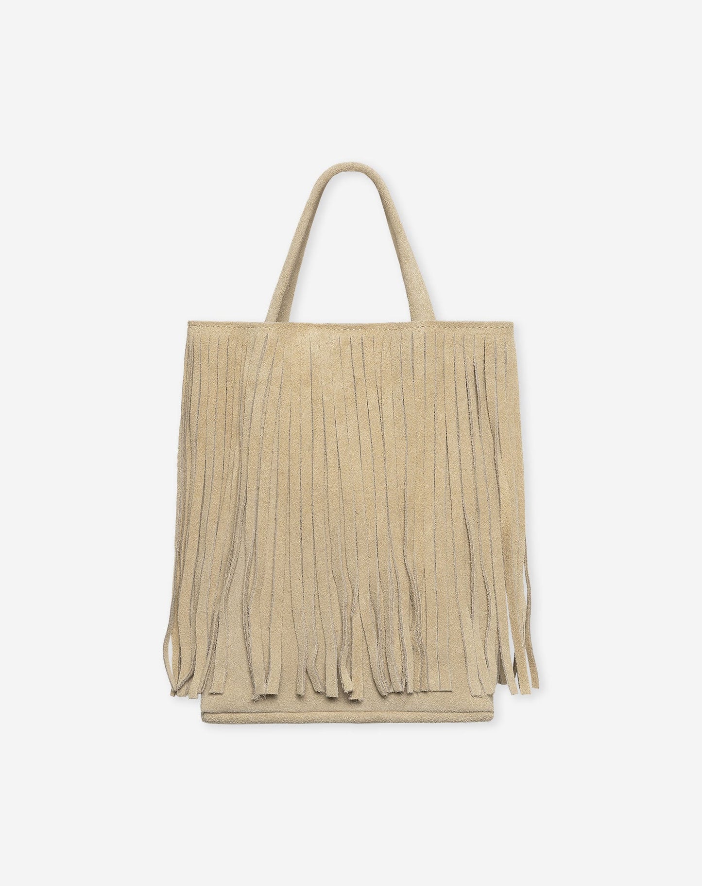 ROMI FRINGE SUEDE BAG BEIGE