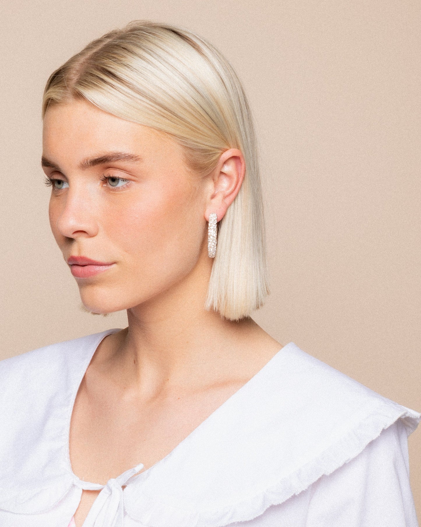 DIAMOND HOOP EARRINGS