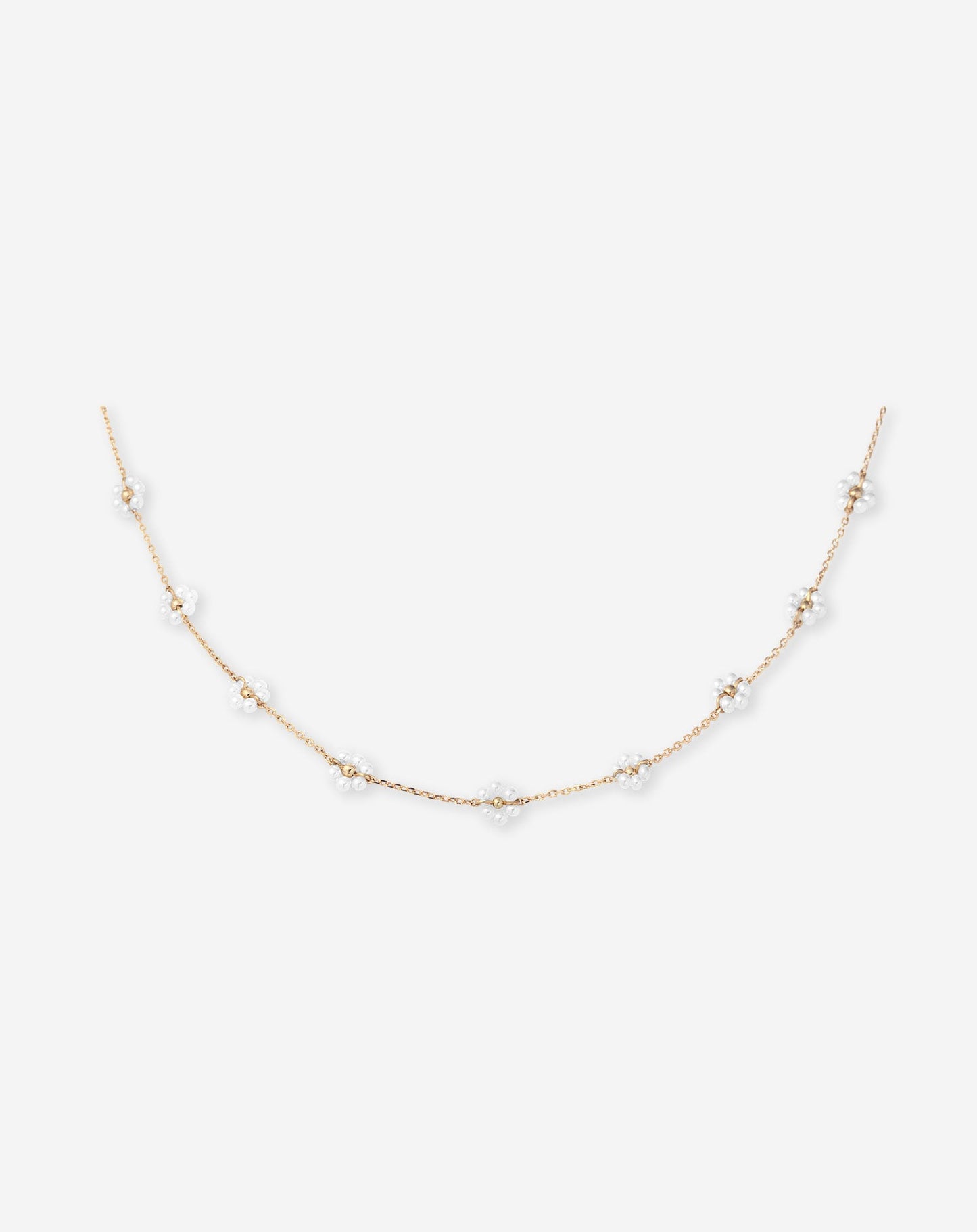 SMALL FLOWER BEADS NECKLACE