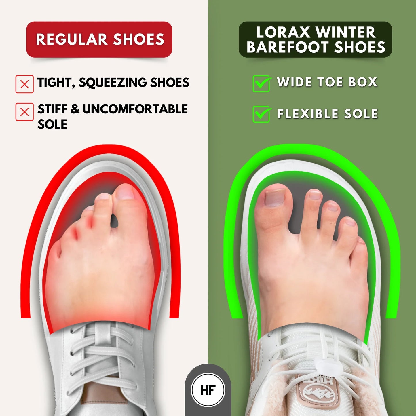Lorax Winter - Ergonomische & Ondersteunende Winter Blotevoeten Schoenen (Unisex) (2 kopen, 1 gratis)