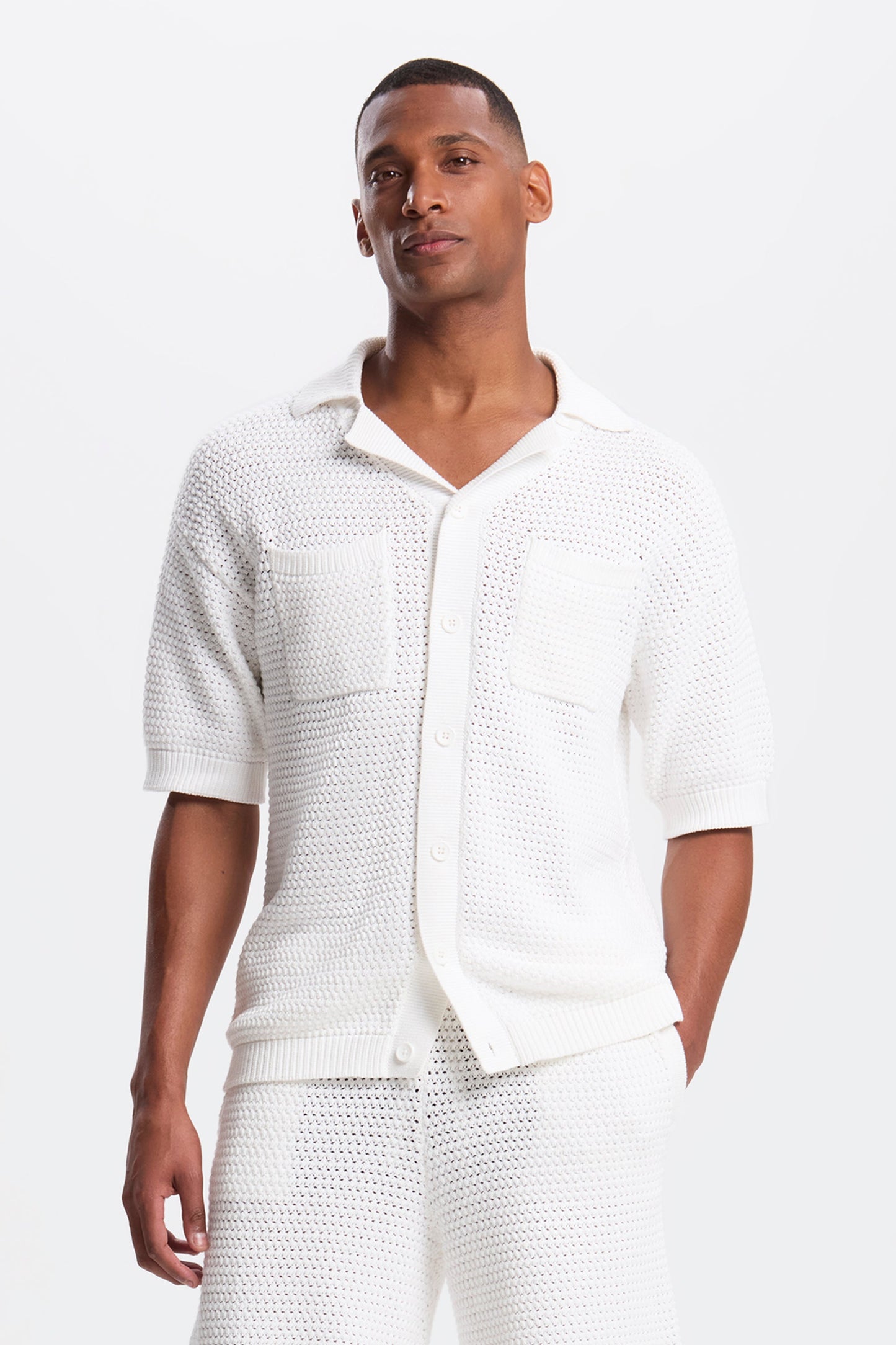 DAS MATESE CROCHET SS SHIRT