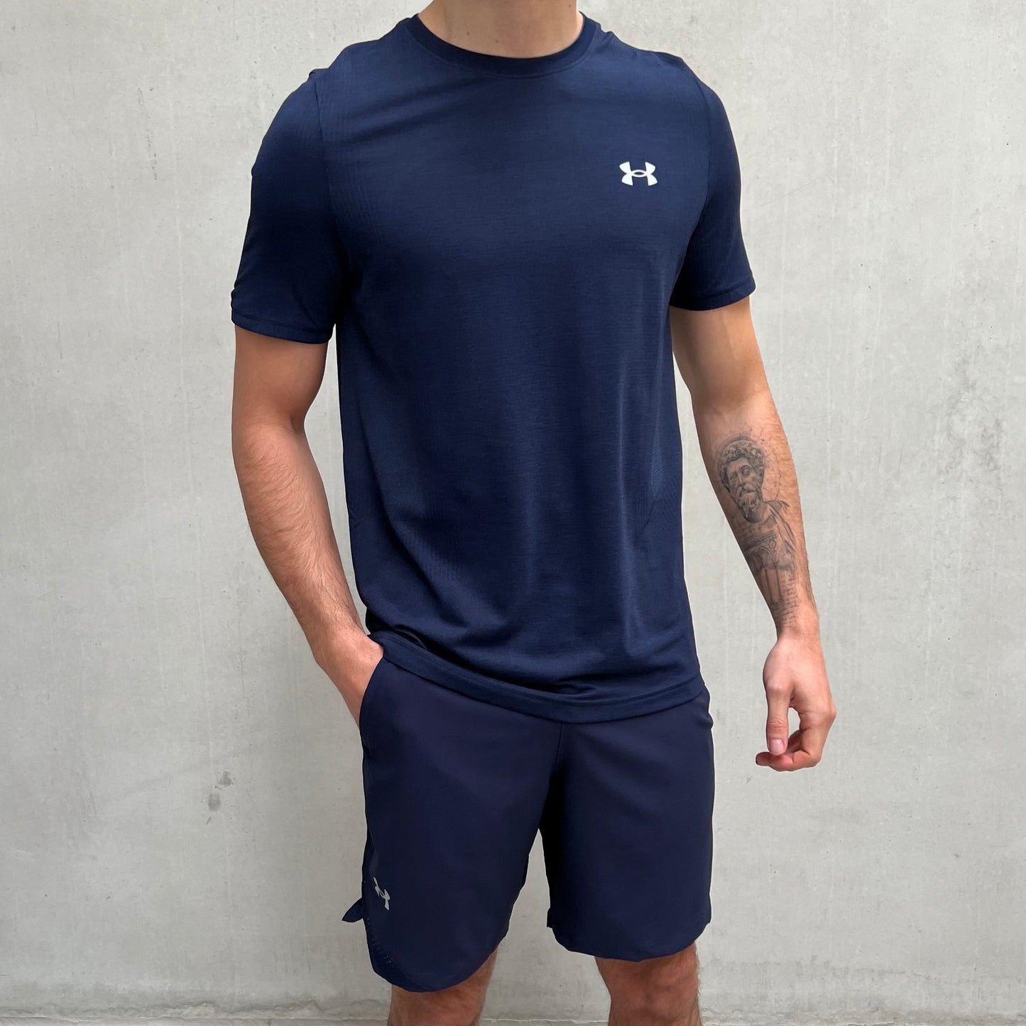 Under Armour Seamless Shorts Set Marineblau