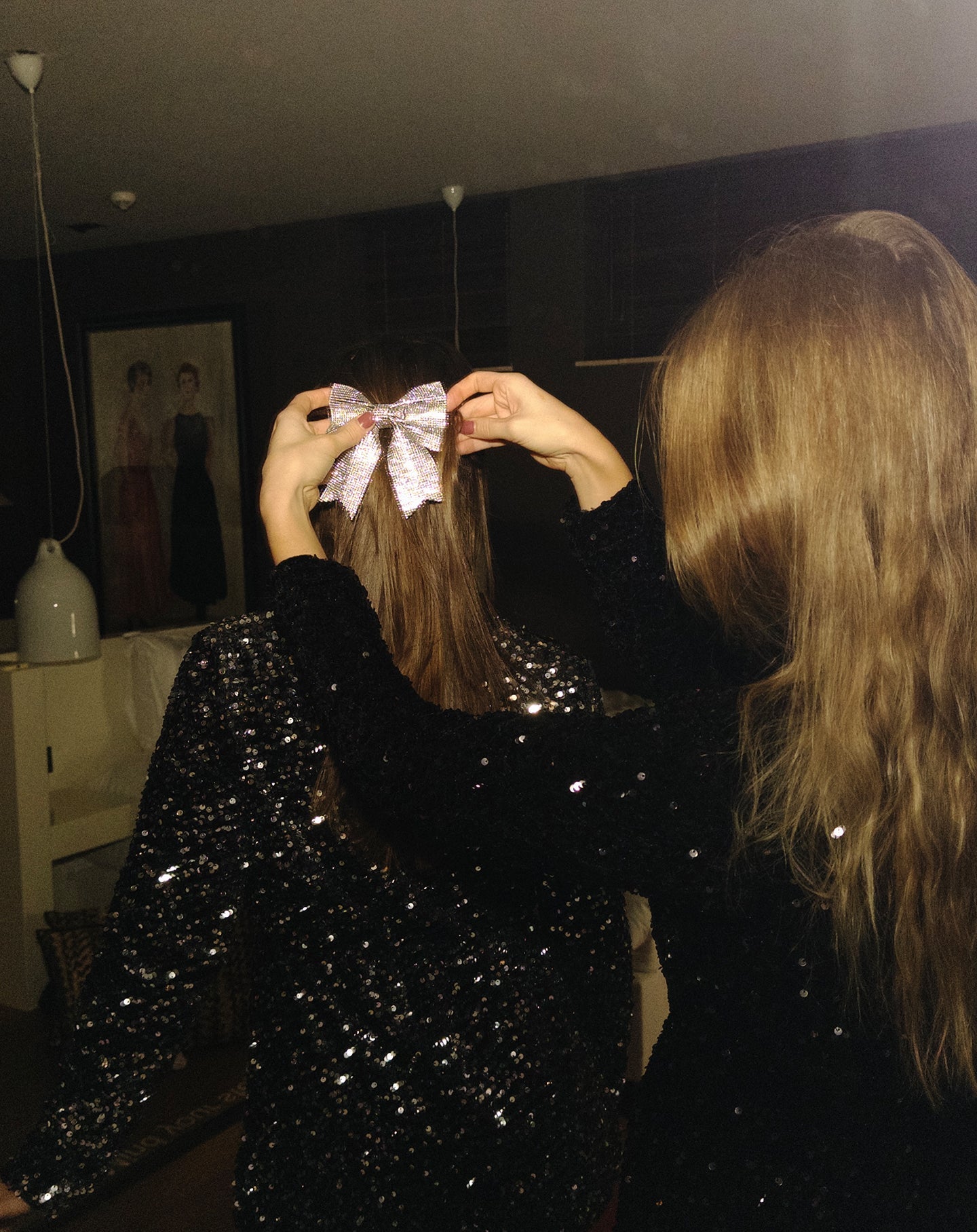 DIAMOND BOW HAIRCLIP