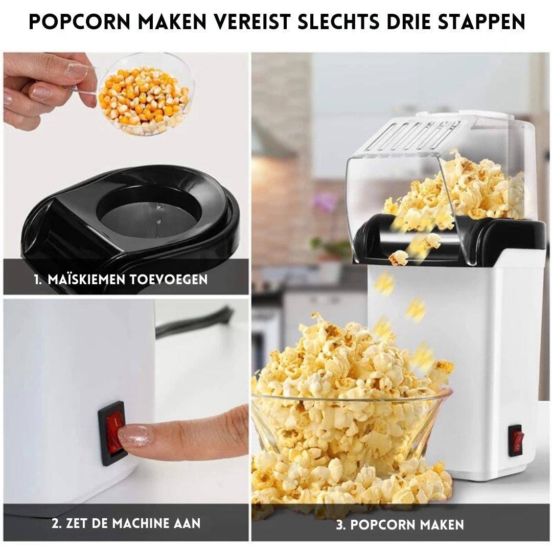 PopCrisp™ – Jouw Gezonde Snackmaker voor Perfecte Popcorn