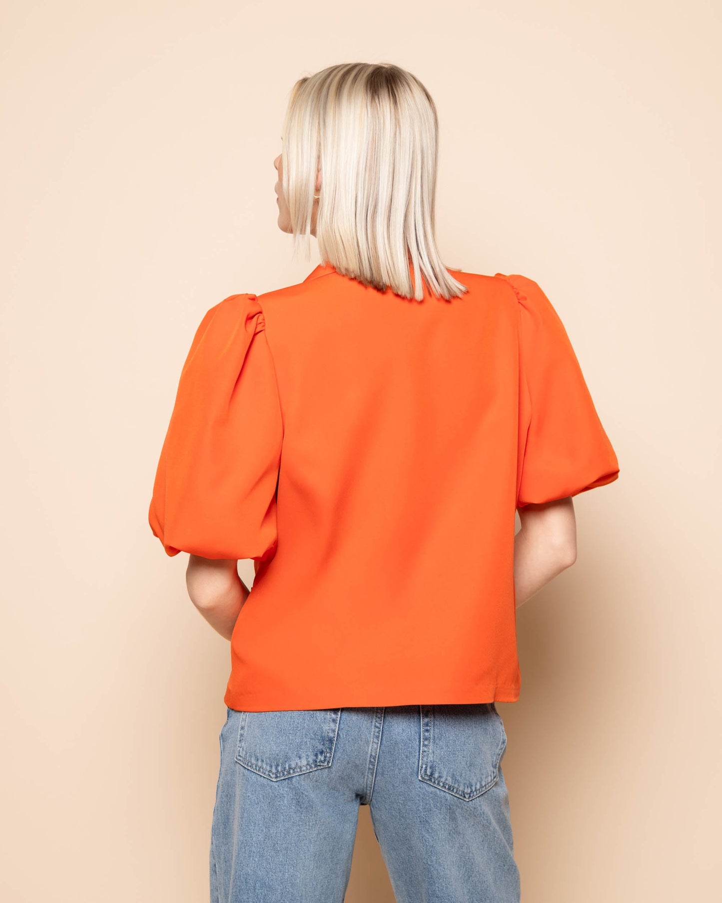 LIZZY PUFF SLEEVE BLAZER ORANJE
