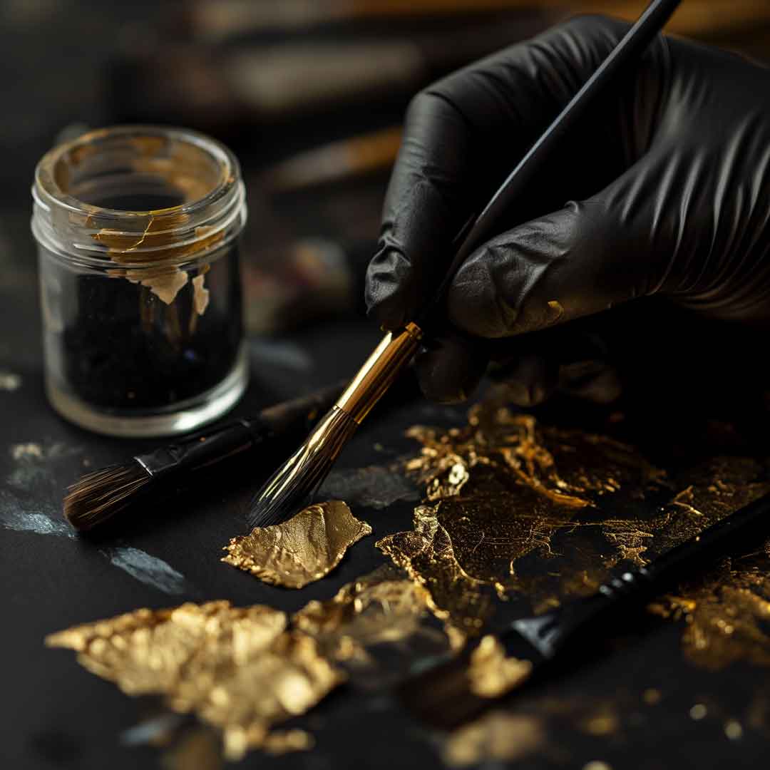 Royal American Leinwand - Blattgold