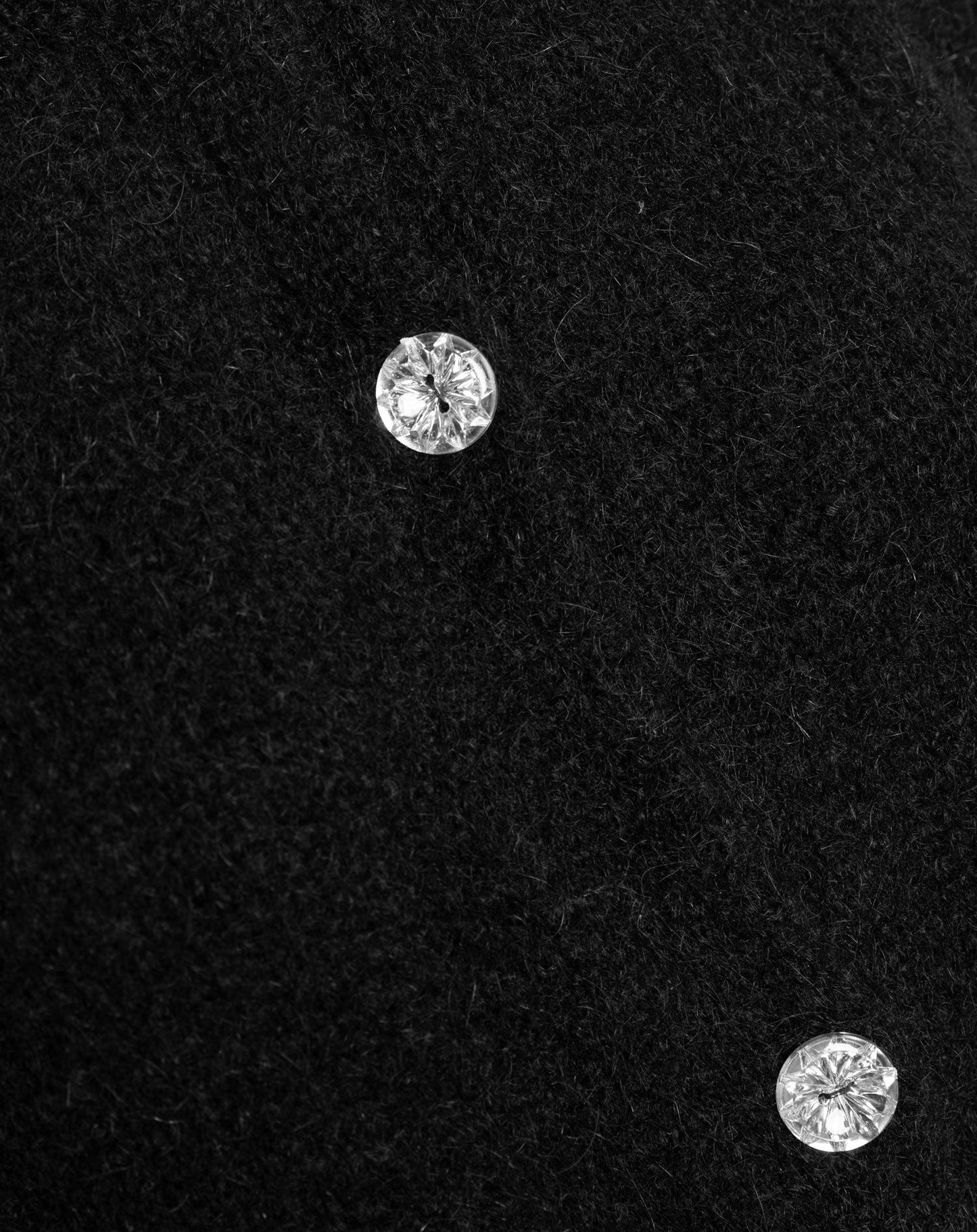 MOHAIR FANCY BUTTON CARDIGAN BLACK