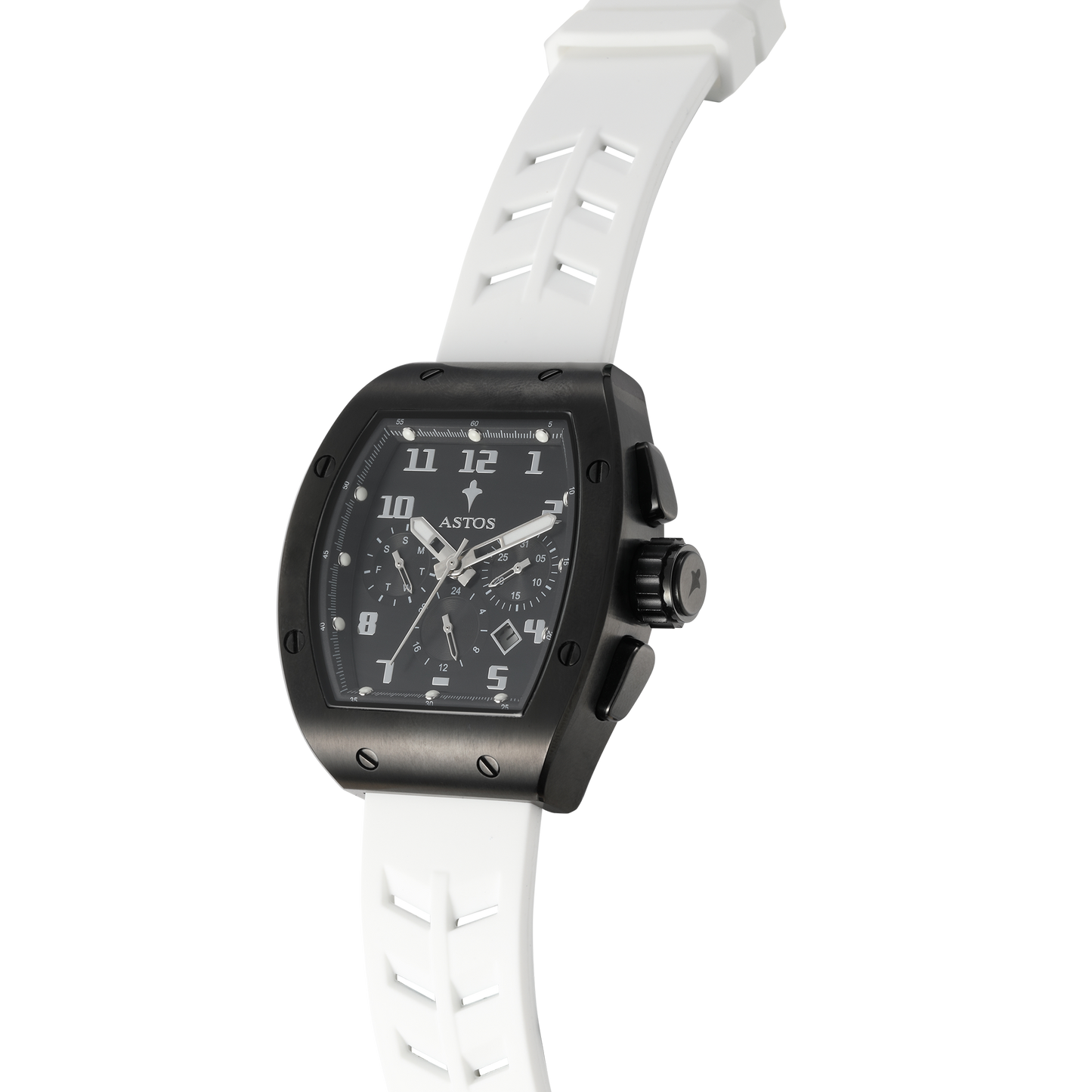 Millionaire 2.0 Black - White Strap | 1 + 1 Gratis