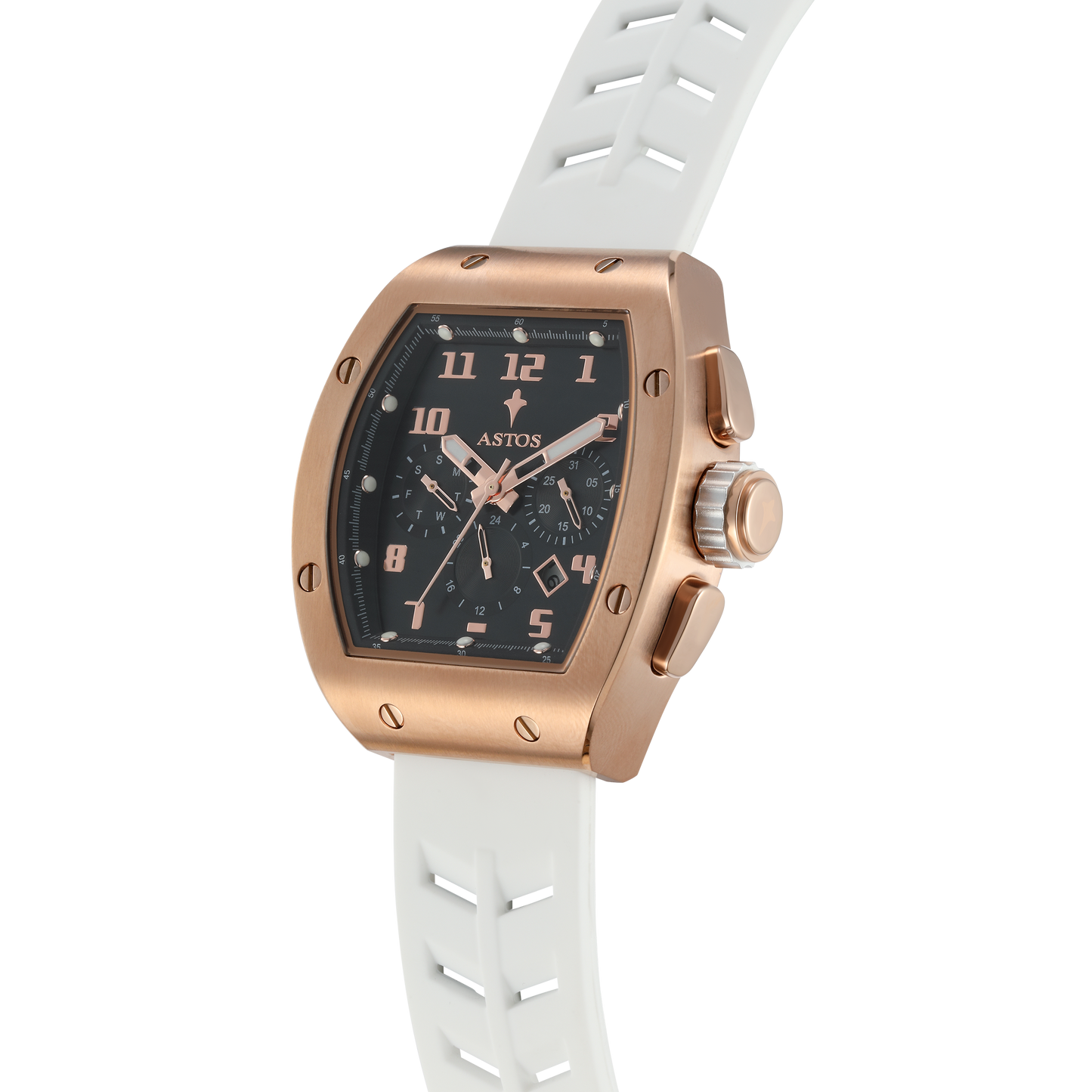 Millionaire 2.0 Rose Gold - White Strap | 1 + 1 Gratis