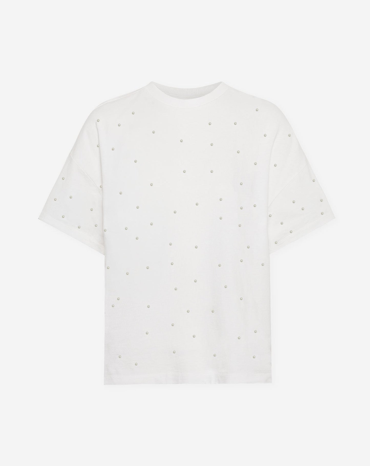 PEARL OVERSIZED TEE CRÈME