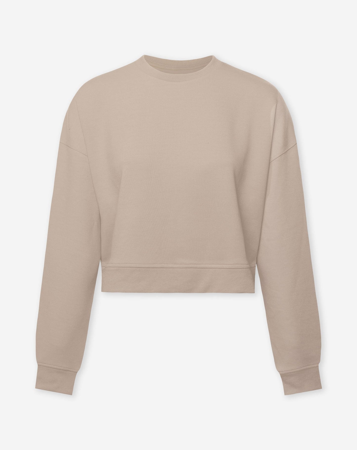 SCUBA CROPPED SWEATER BEIGE