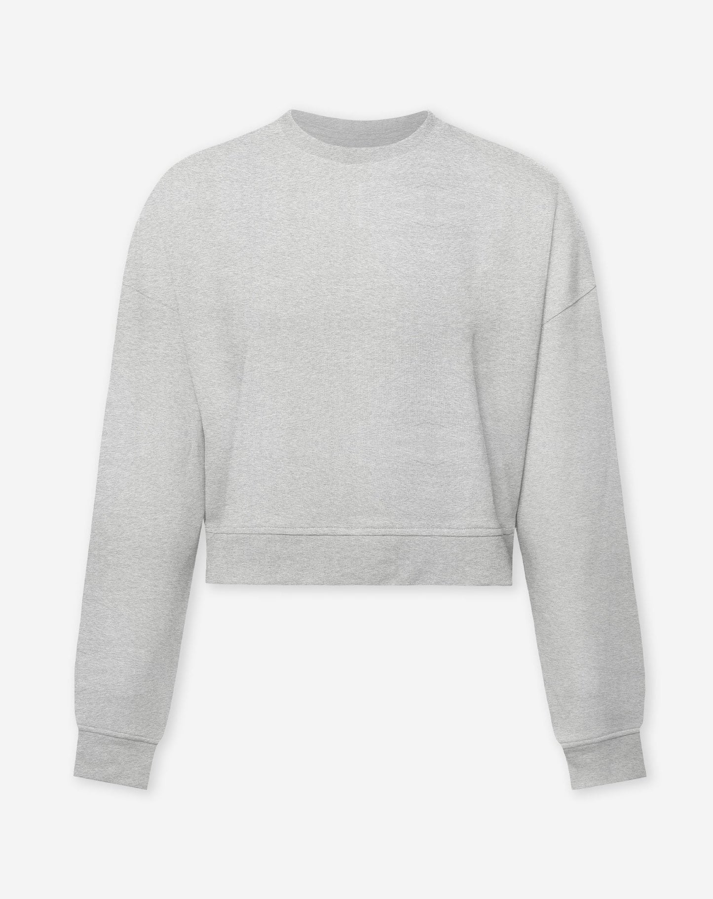 SCUBA CROPPED SWEATER LICHTGRIJS