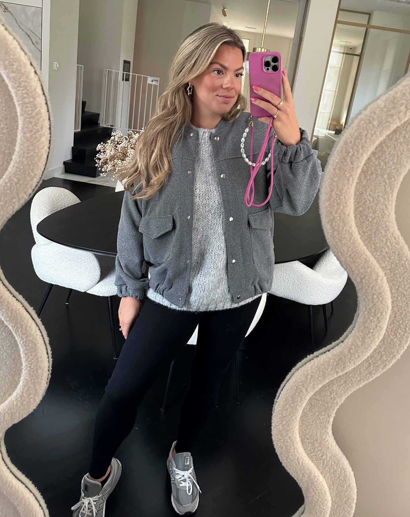 SOFT RIB LEGGING ZWART