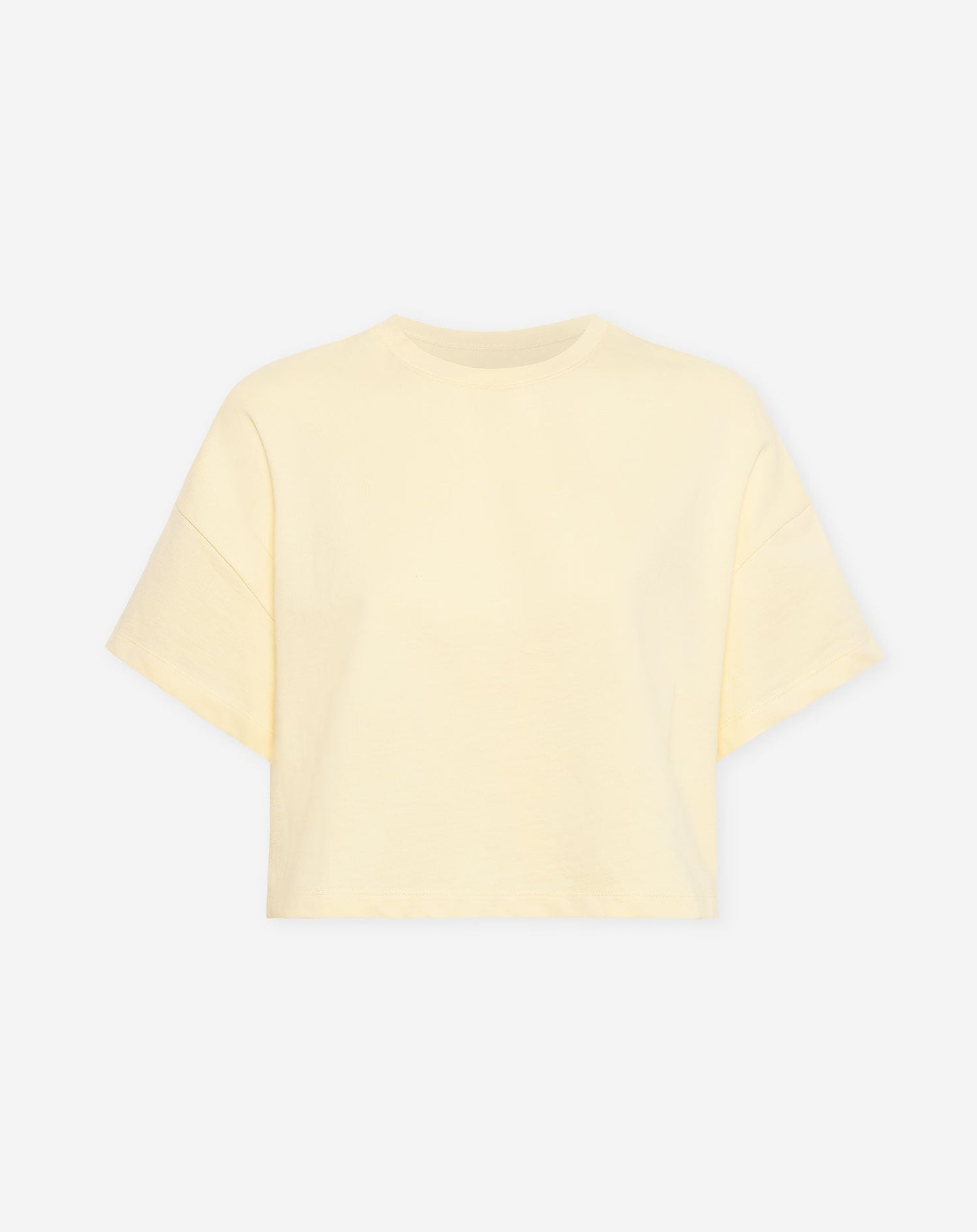 SOLID CROPPED SWEAT TEE BOTERGEEL