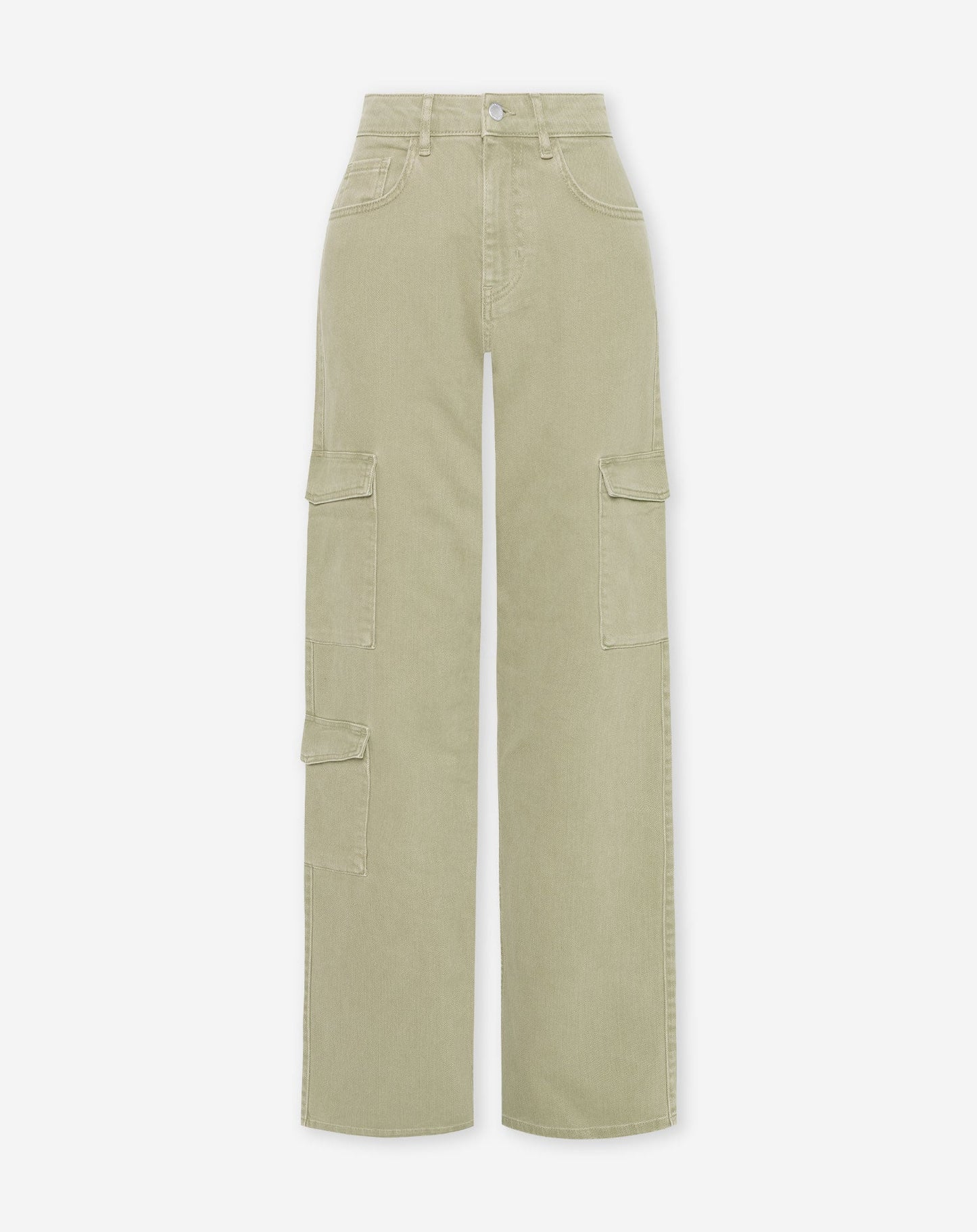 BELLA CARGO JEANS OLIJFGROEN
