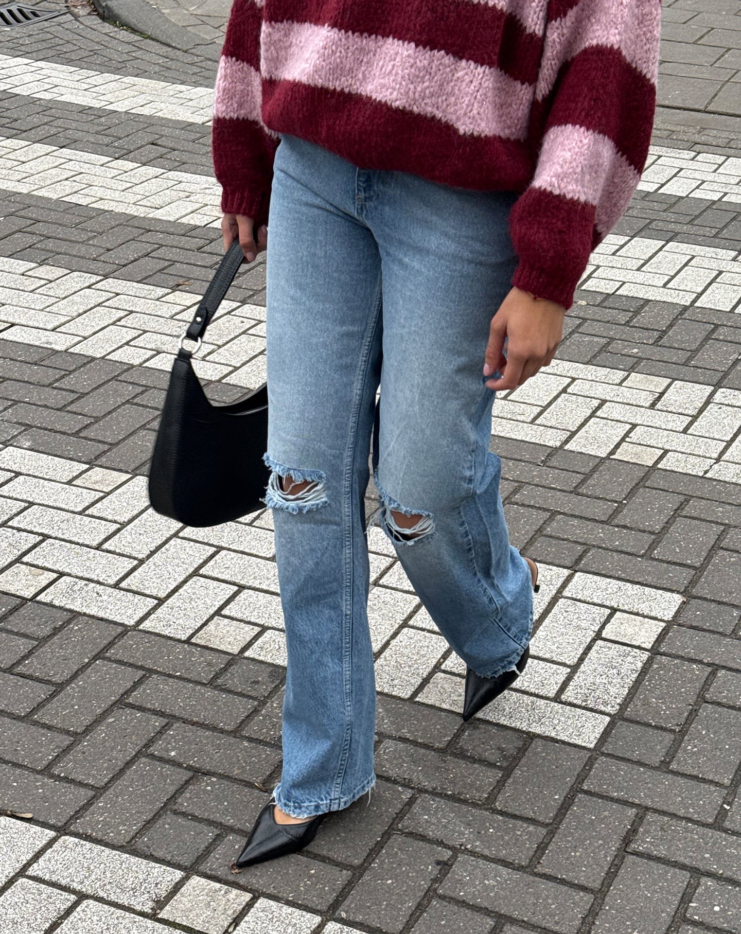 DESTROY STRAIGHT LEG JEANS MID BLAUW